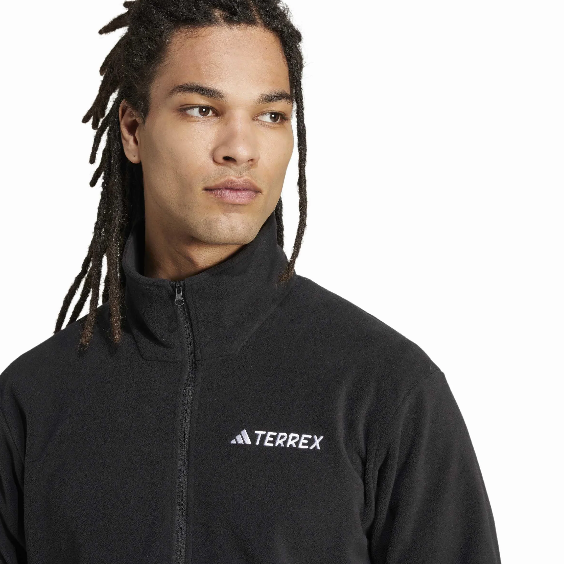 adidas Mężczyźni Terrex Multi Essentials Half Zip Fleece Jacket, black, L