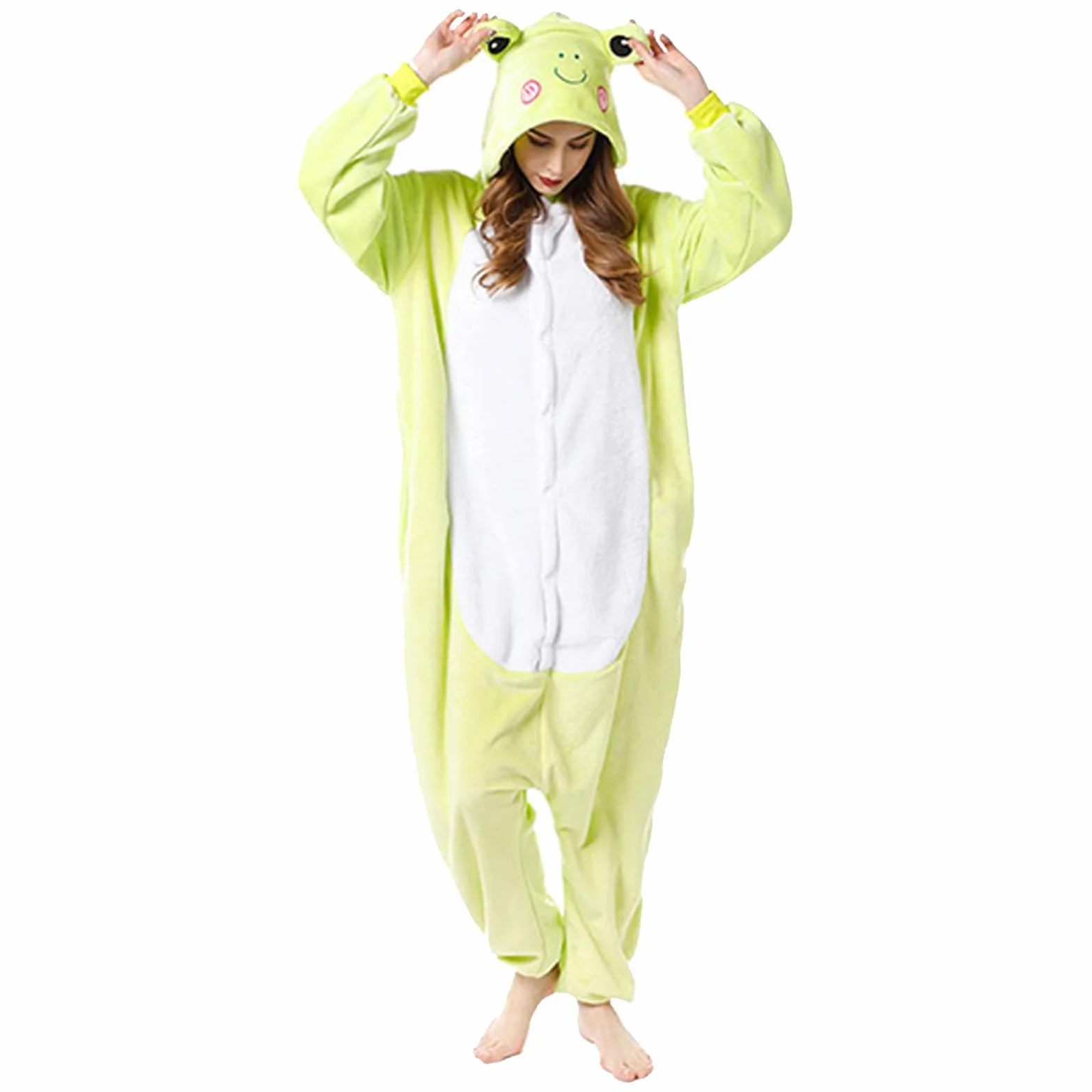 Zureto Frosch Onesie piżama dla dorosłych, uniseks, dla dorosłych, na Boże Narodzenie, Halloween, cosplay