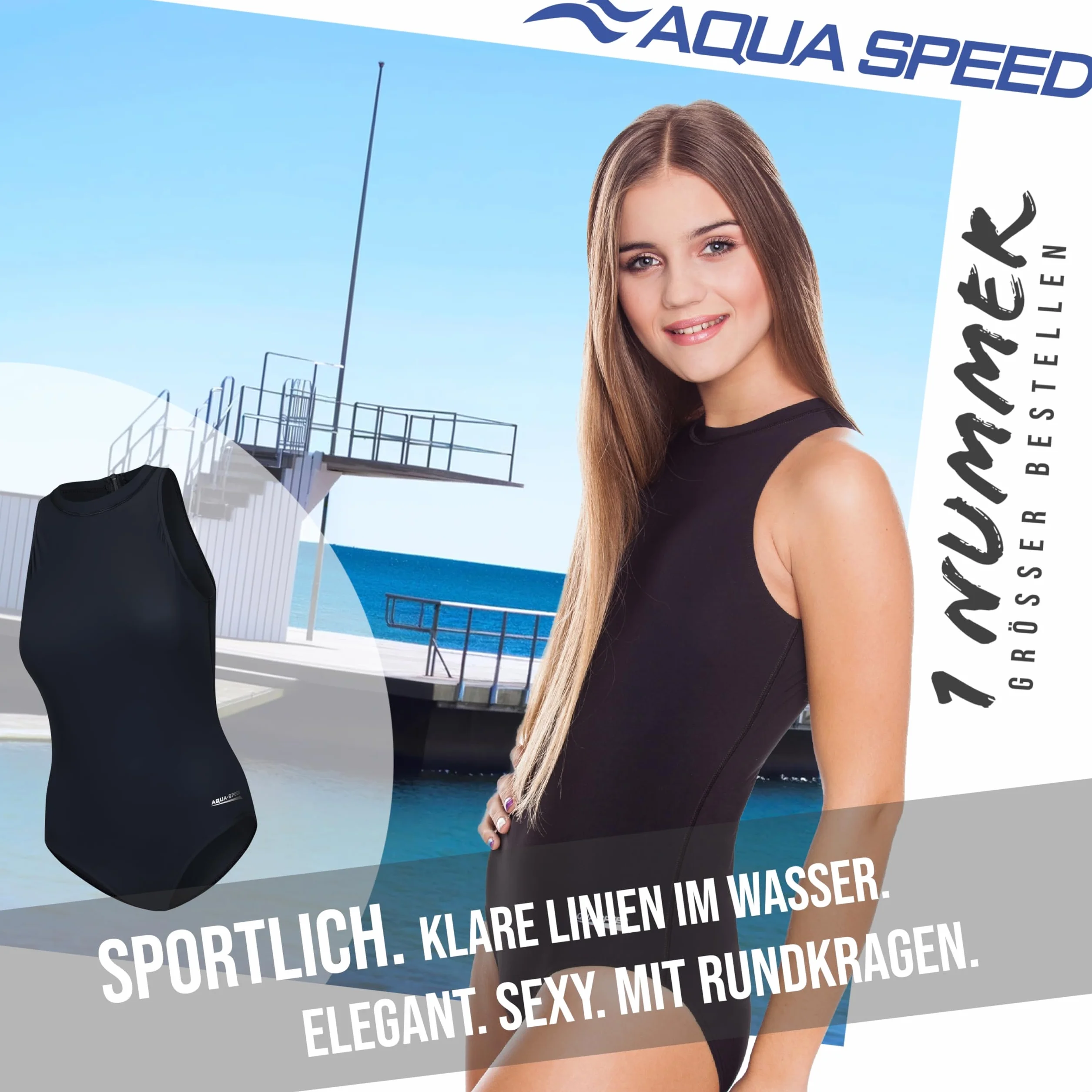 Aqua Speed BLANKA swimming costume ladies | athletic swimming costume | swimming clothes | competition suit