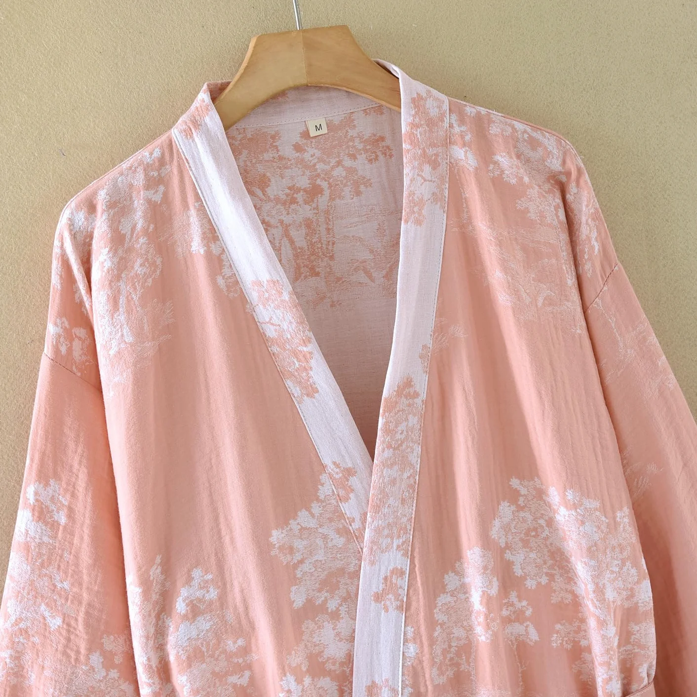 Damskie japońskie kimono, 100% bawełny, gaza żakardowa, lekki szlafrok, yukata, odzież do sauny, odzież domowa