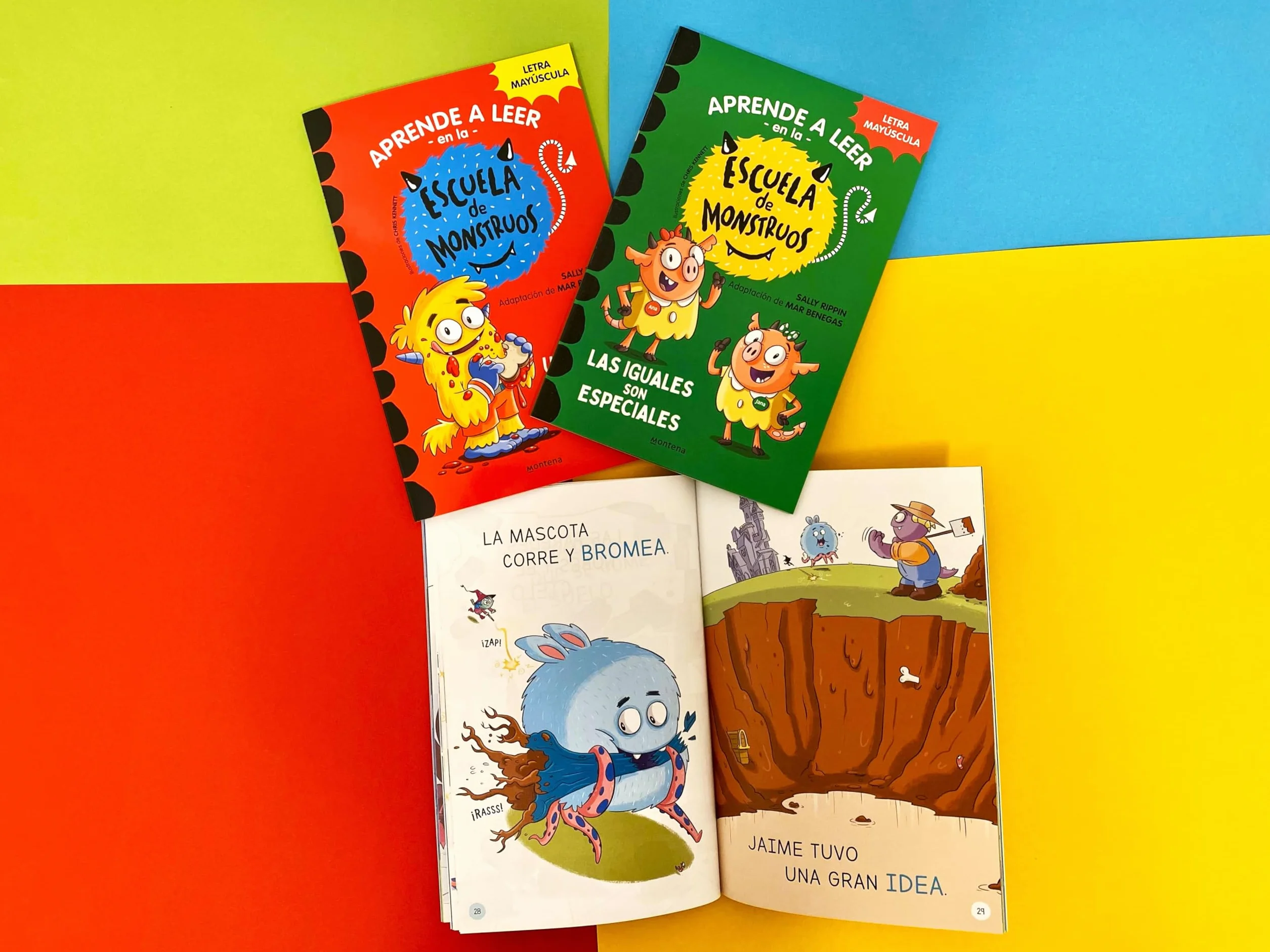 Aprender a leer en la Escuela de Monstruos - Pack con los libros 1, 2 y 3: En letra MAYÚSCULA (libros para niños a partir de 5 años)