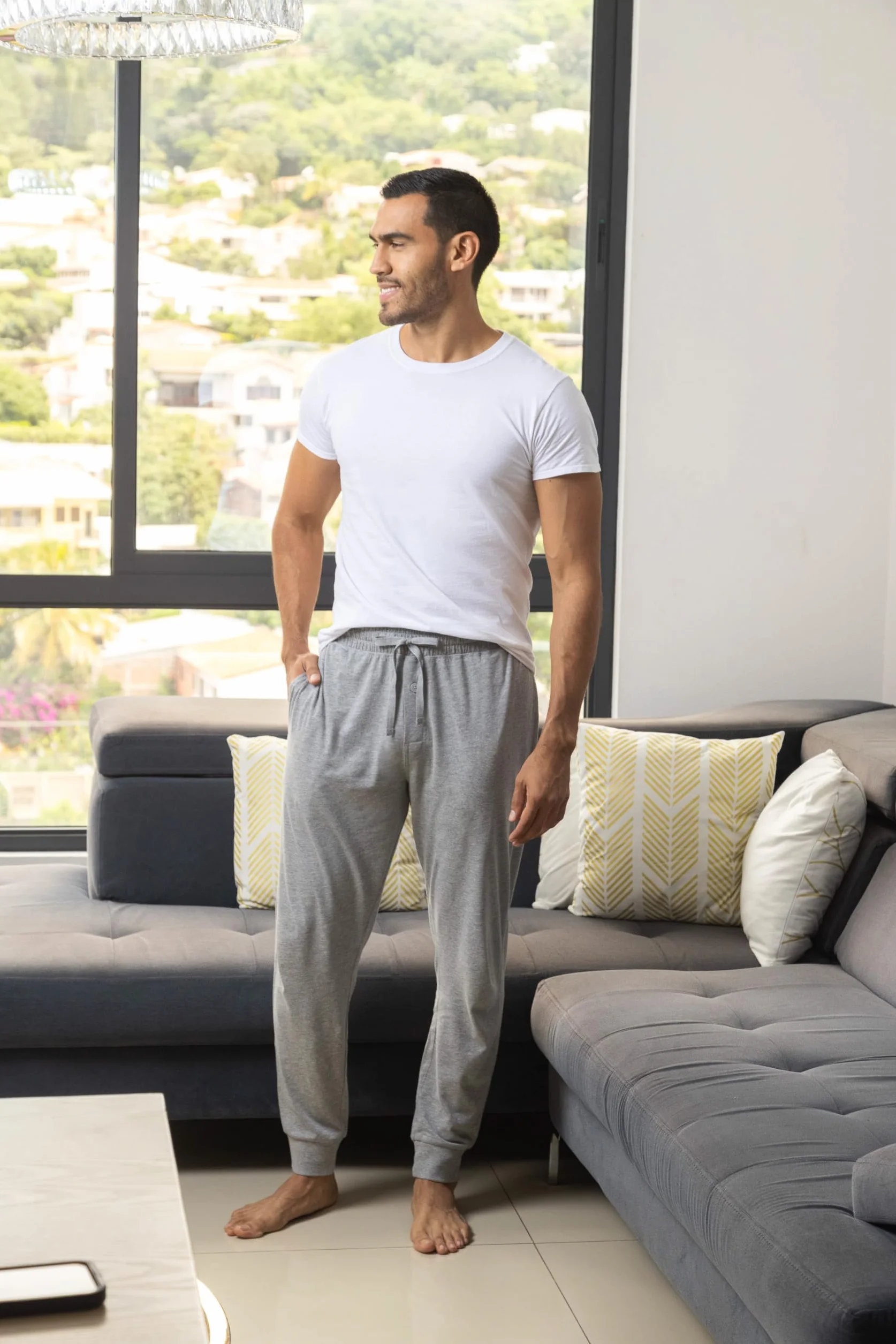Fruit of the Loom Jersey Knit Jogger Sleep Pant (1 And 2 Packs) - Spodnie od pidżamy Mężczyźni