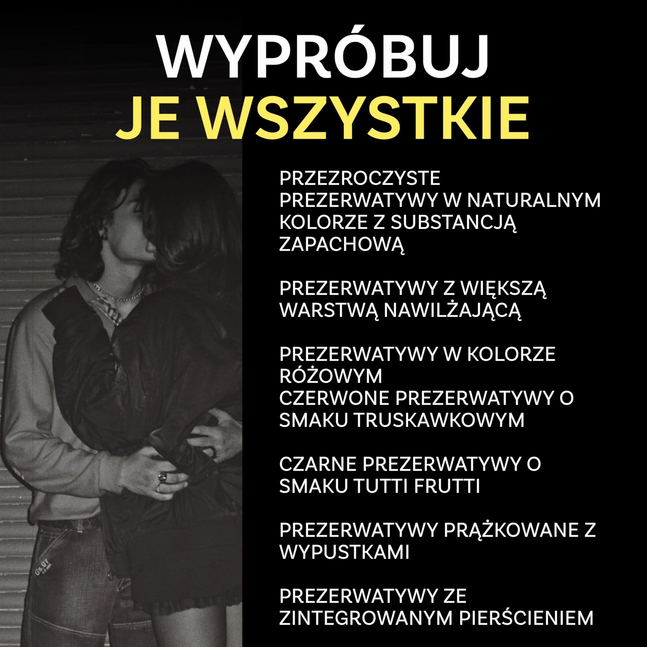 BILLY BOY Prezerwatywy | w zestawie THE BOX 50 prezerwatyw w rozmiarach 52 mm i 56 mm | 8 różnych rodzajów w jednym zestawie (1 × 50 sztuk)