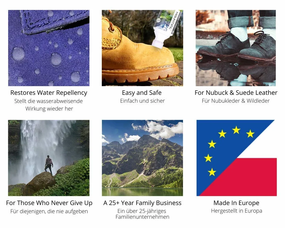 Mountval Water Repellent Nubuck & Suede & Textile - Wodoodporny Preparat Do Impregnacji Obuwia Trekkingowego, Z Nubuku, Zamszu oraz Materiałów Tekstylnych, Zakończony Poręcznym Aplikatorem