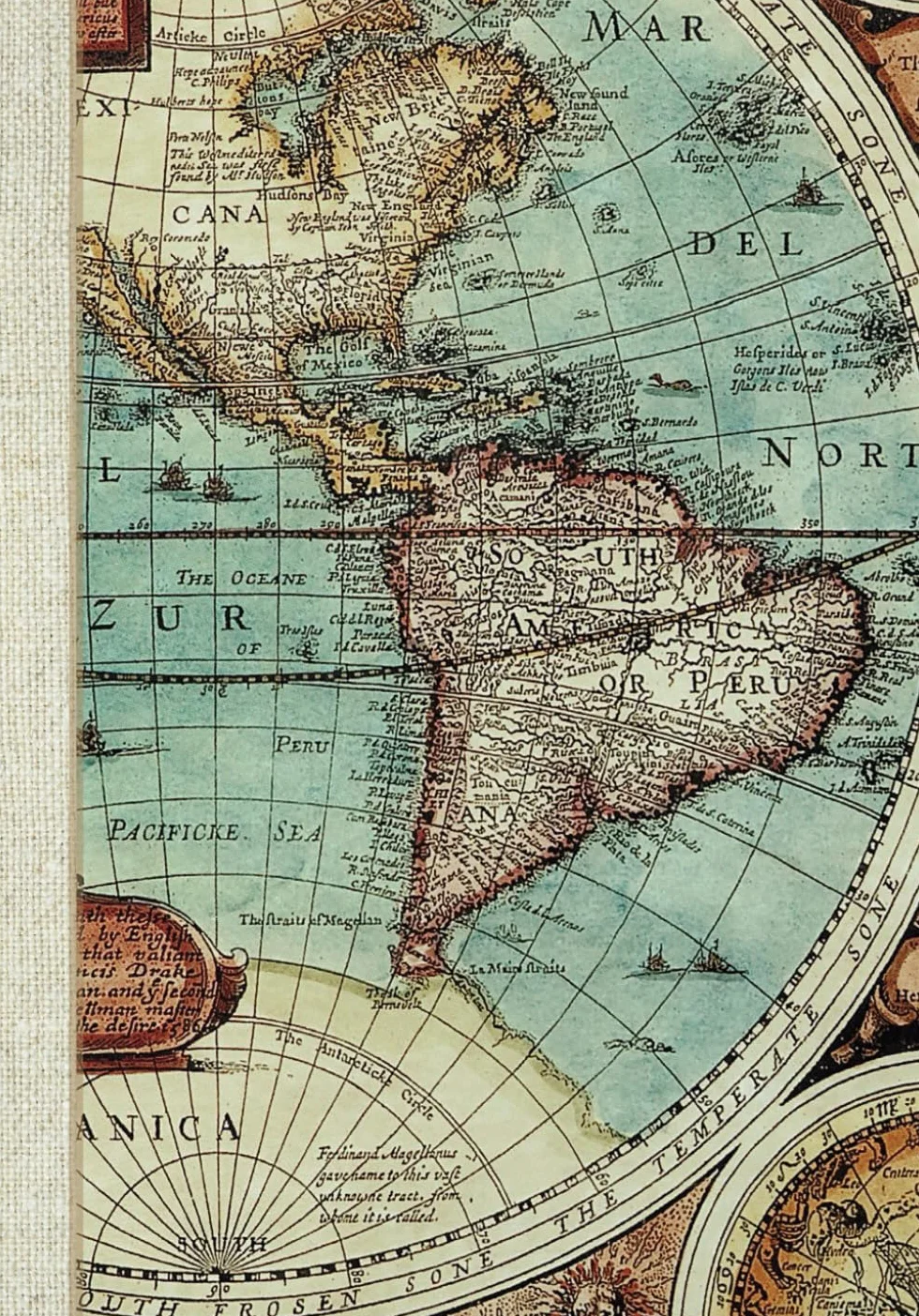 A5 College Ruled Notebook with Vintage Map Cover suits Travelers Notebook Covers: 144 lined white pages 5.8" x 8.3" for travel journal, geography notes, journal or diary keeping
