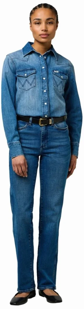 Wrangler Straight - Dżins Kobiety