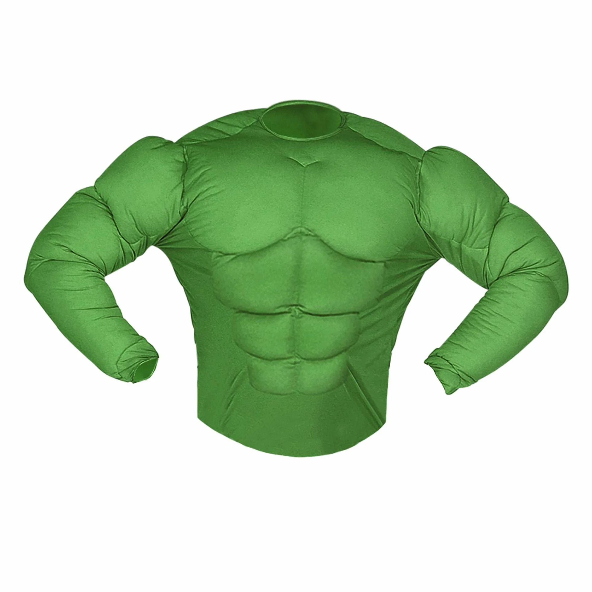 W WIDMANN MILANO Party Fashion - Muscle shirt dla dorosłych, zielony, sześciopak, żołnierz, superbohater, złoczyńca, kostiumy fantazyjne