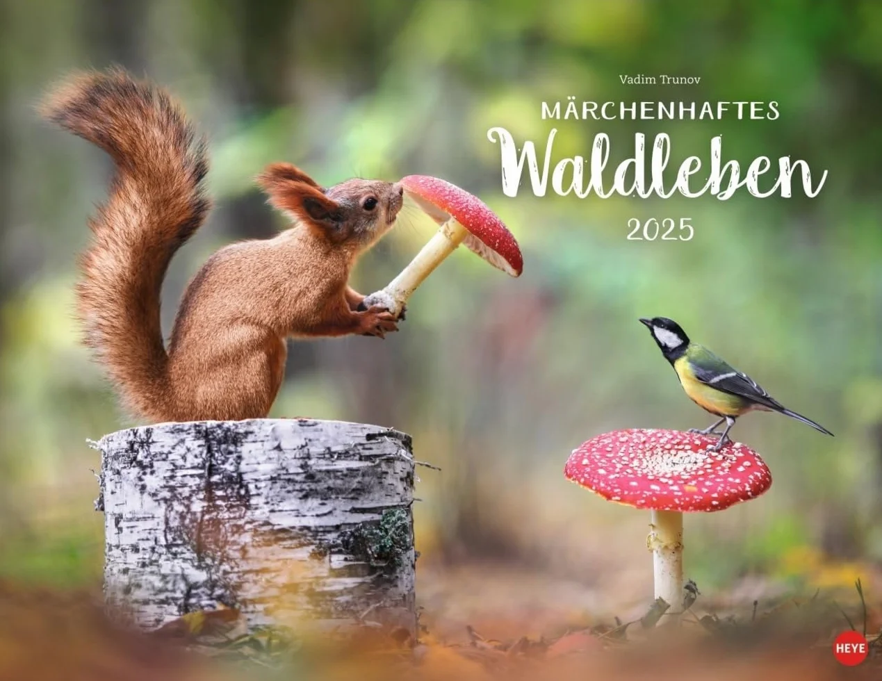 Vadim Trunov: Märchenhaftes Waldleben Posterkalender 2025: Naturkalender 2025 gestaltet mit Bildern des Naturfotografen Vadim Trunov. Fotokalender 2025 im Querformat. 44 x 34 cm.