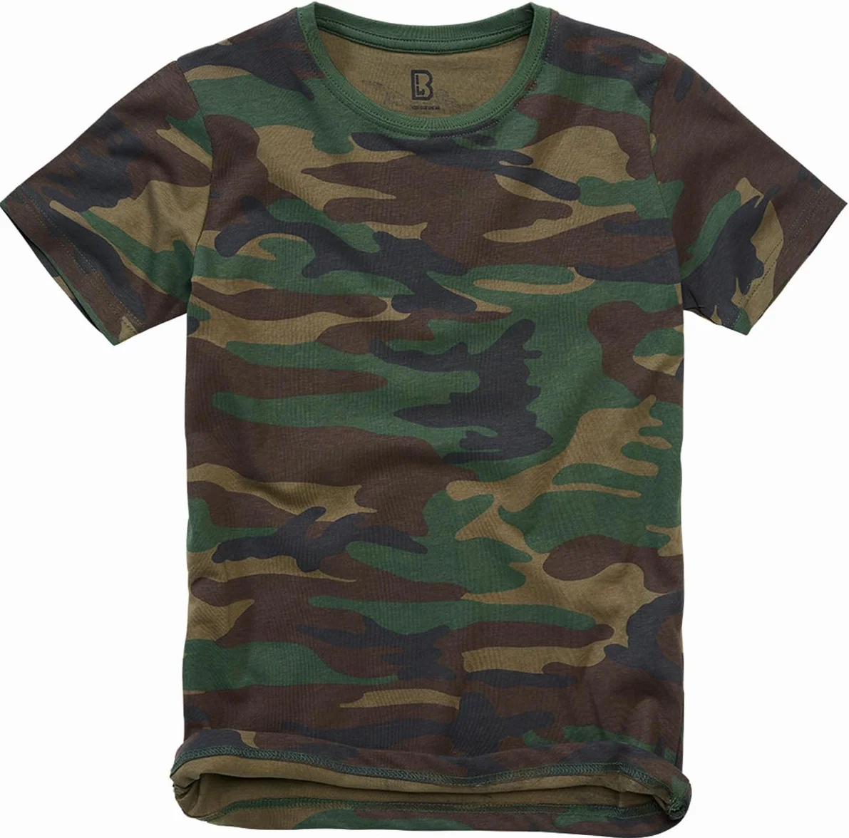 Brandit Army T-Shirt dzieci?cy Army Bundeswehry Shirt Kids BW PODKO?CIE Uni & CAMO, Woodland, 170-176