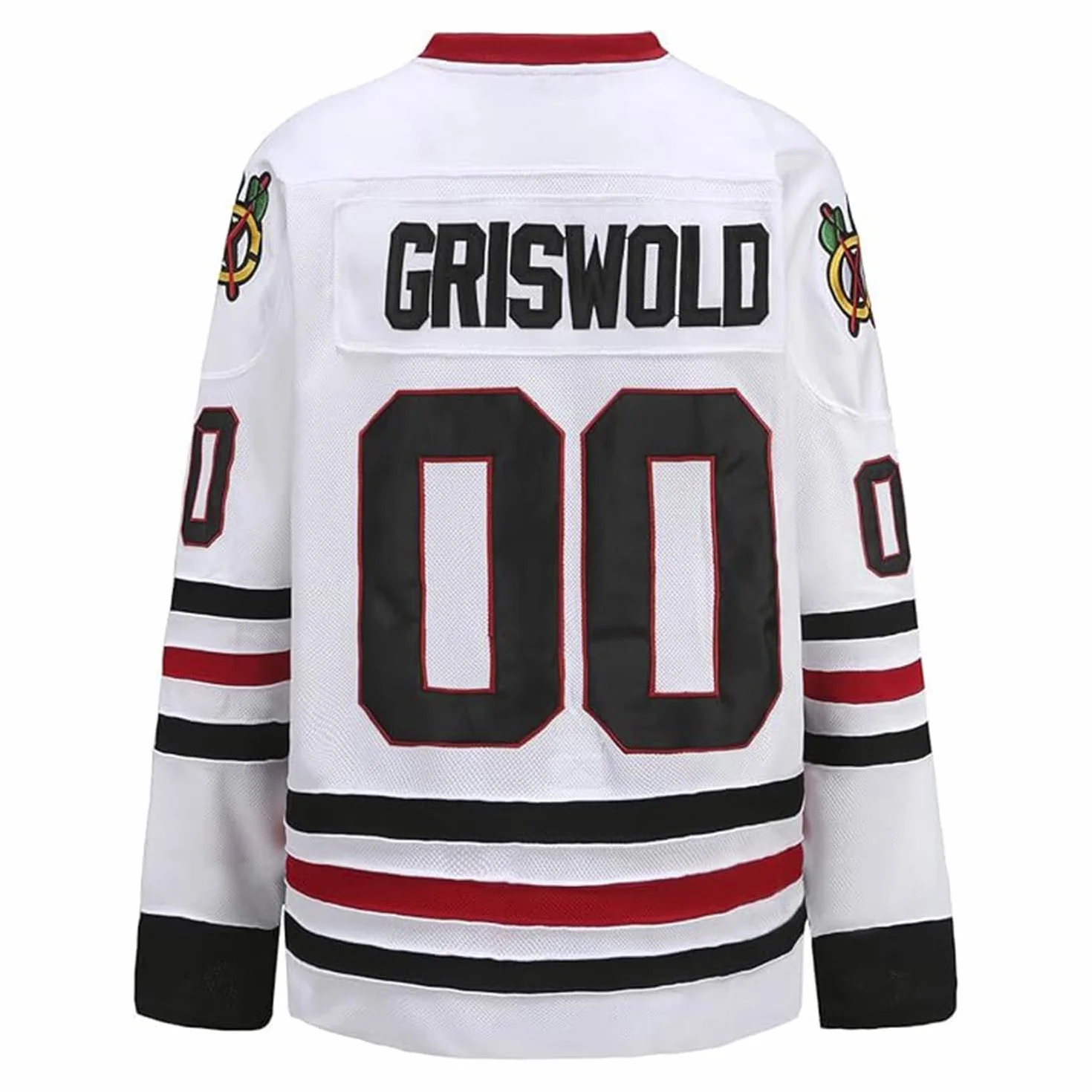 Griswold #00 Movie Hockey Jersey – szyte litery i cyfry Authentic Fabs Apparel S-5XL