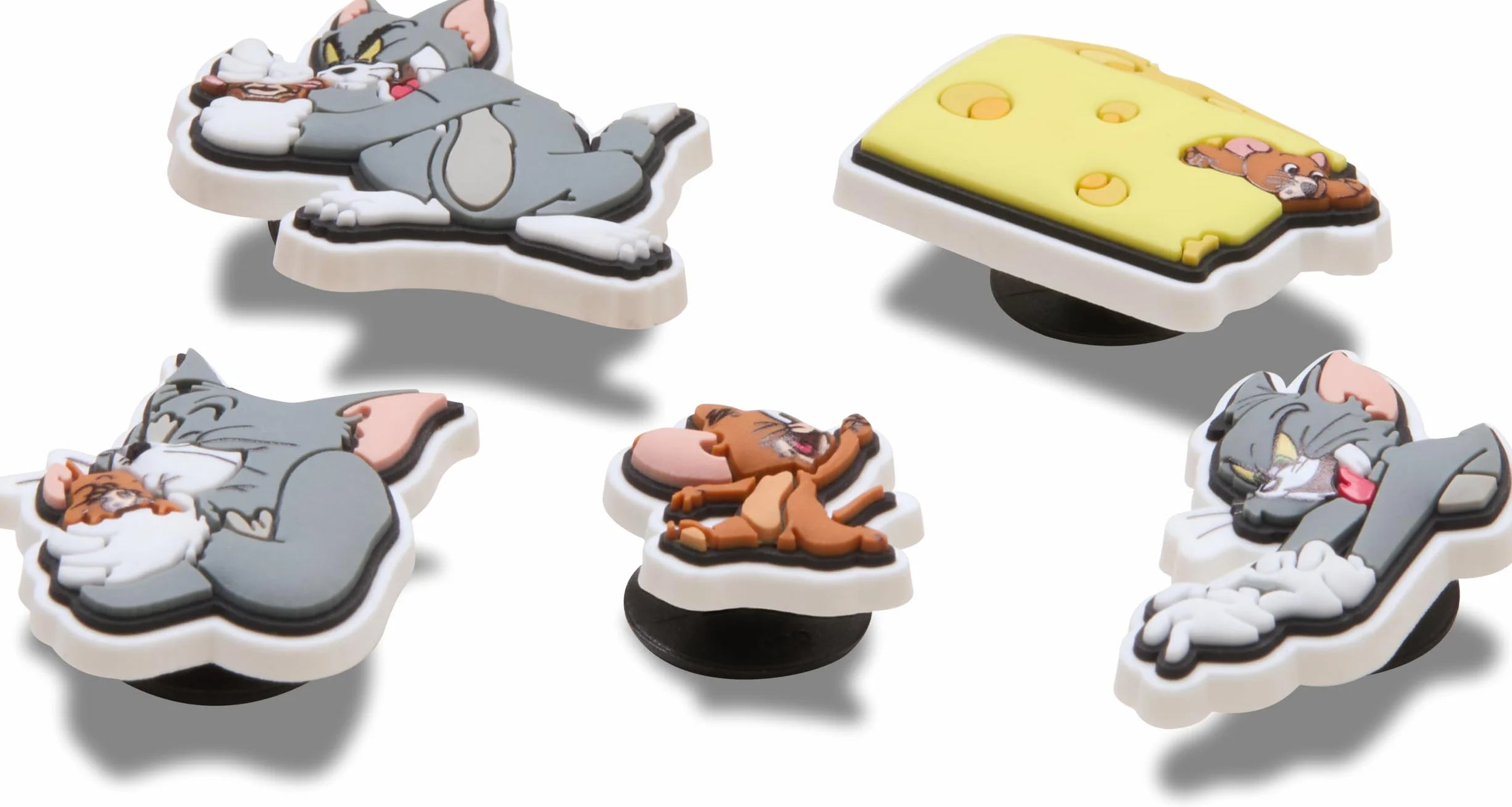 Crocs Uniseks Tom and Jerry 5-pak zawieszek do butów, wielokolorowe, jeden rozmiar, wielobarwny, Rozmiar Uniwersalny