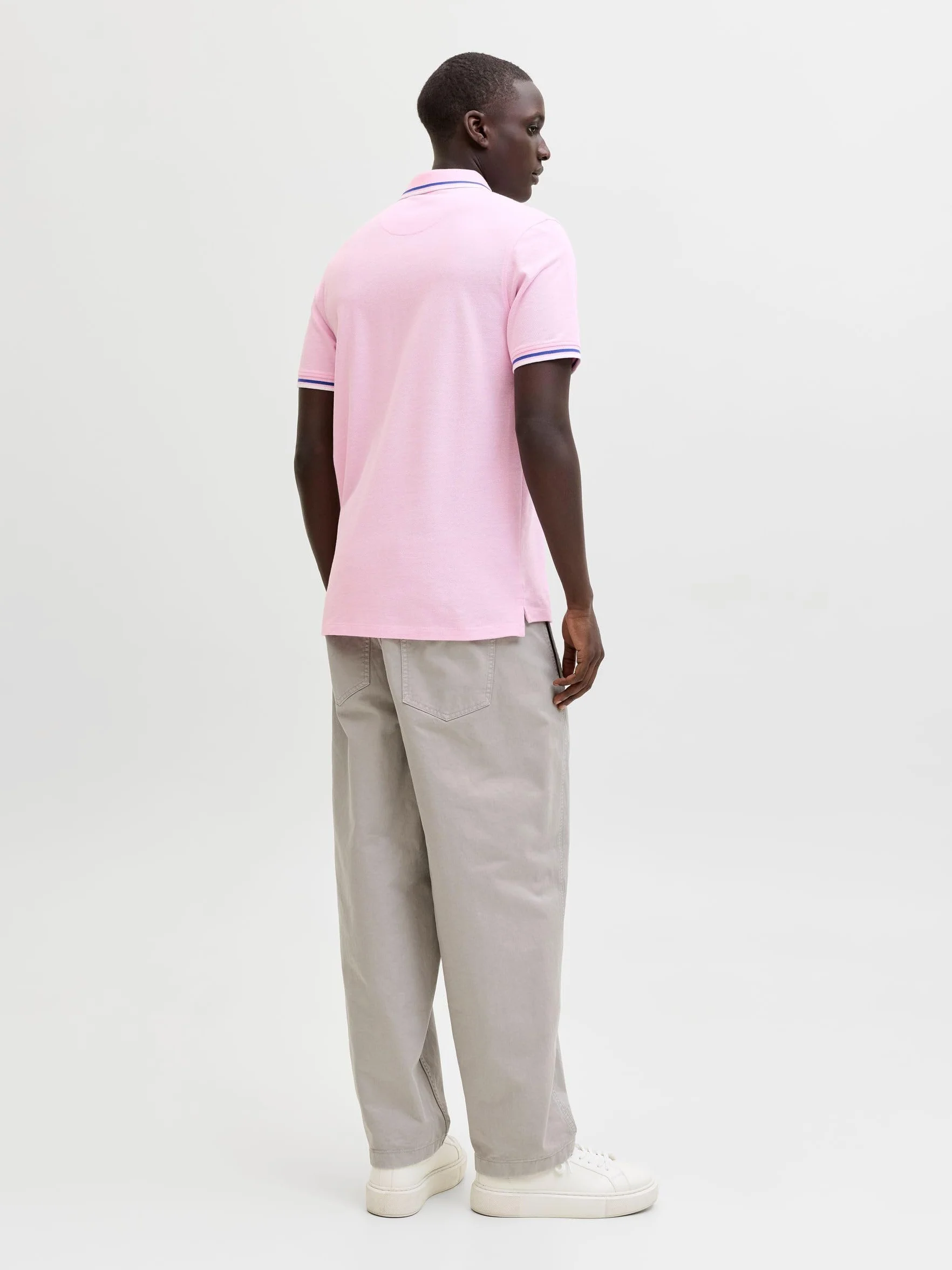 JACK & JONES Jjepaulos Polo Ss Noos, pryzm Pink, L