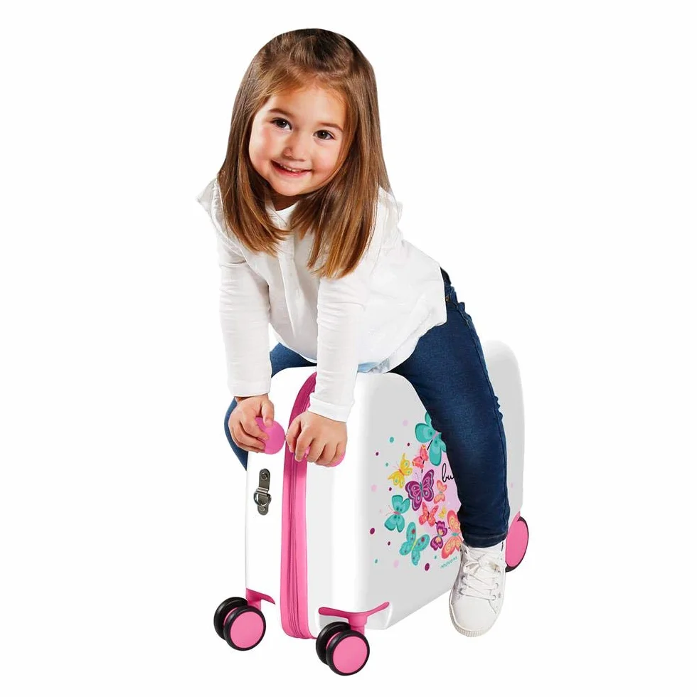 MOVOM Happy Time Bagaż dziecięcy 55 cm 32 wielokolorowy (Multicolor), Butterfly, 50 cm, Siedzenie 360