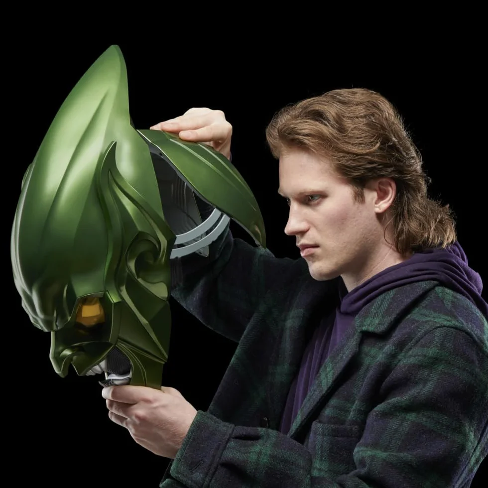 Marvel Legends Series Green Goblin Premium kask do odgrywania ról, Spider-Man: No Way Home, sprzęt do odgrywania ról dla dorosłych