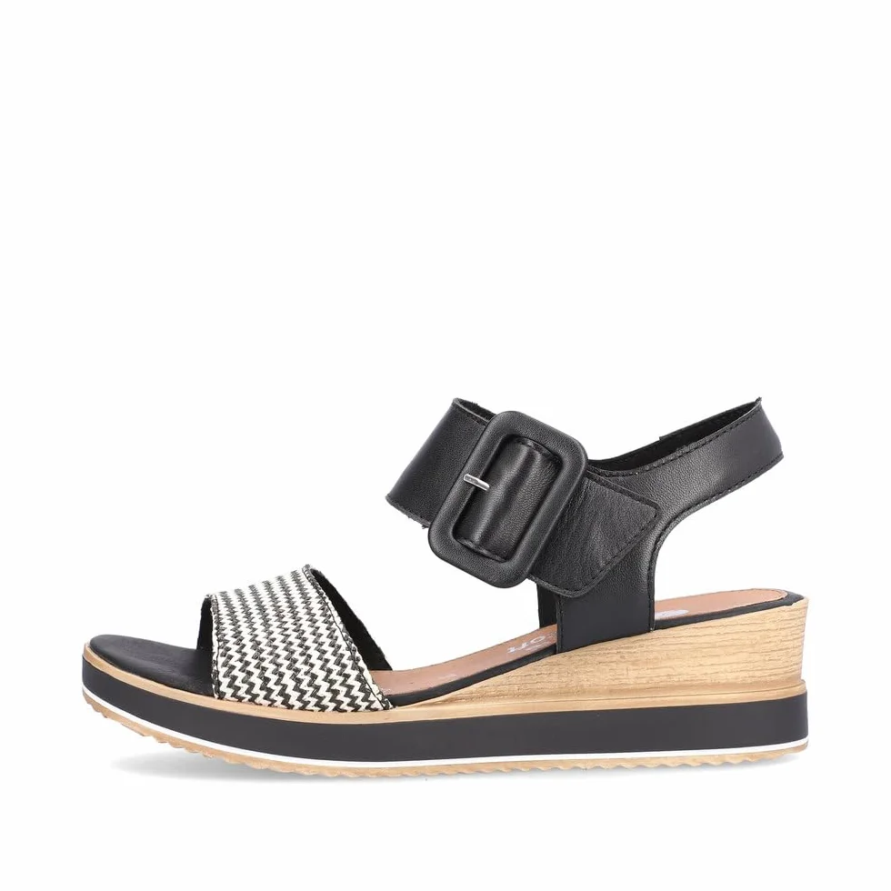 Remonte D6453 - Sandały klinowe. Kobiety