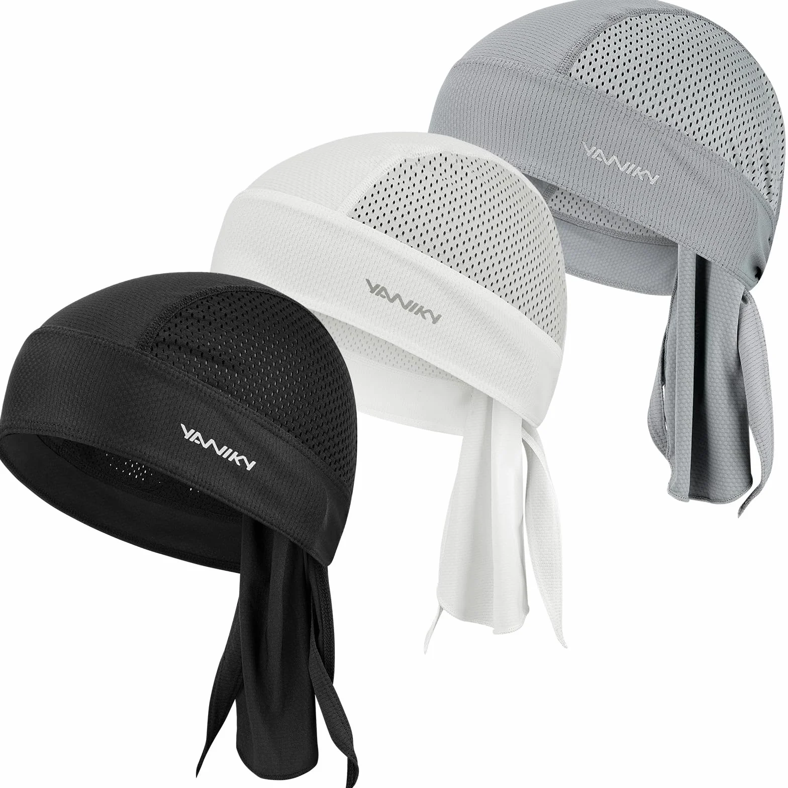 YANIKY Bandany czapki z czaszką dla mężczyzn, kobiet czapka z czaszką wkładka kask czapka kolarska Durags motocykl bandana odprowadzająca pot do szmatki