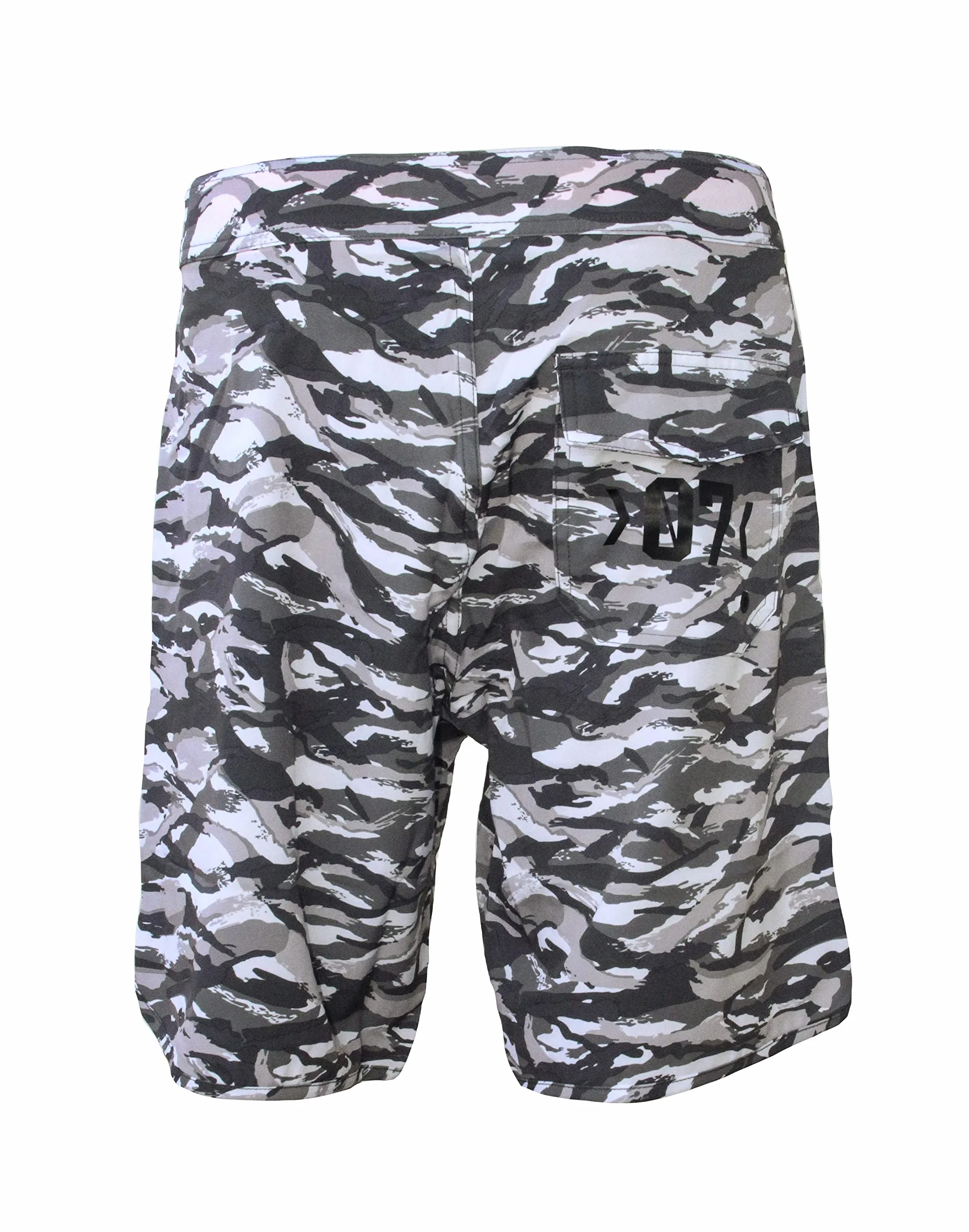 ROCK-IT Apparel Męskie spodenki typu boardshorts, bez podszewki, w kamuflażu, szybkoschnące, z wieloma kieszeniami, szorty surfingowe, strój kąpielowy [rozmiary S-3XL]
