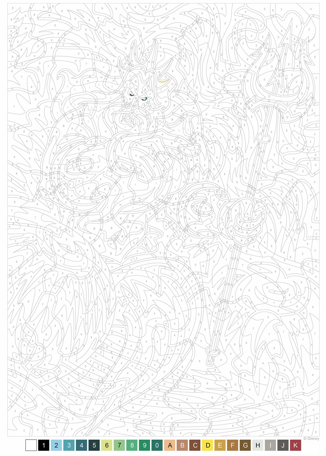 Coloriages Mystères Disney - Spécial film : La Petite Sirène: 50 coloriages mystères inédits