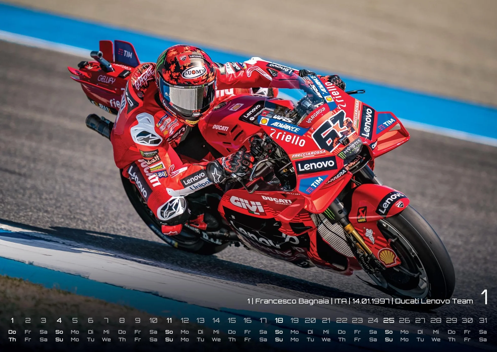Motorrad Grand Prix 2026 - Kalender | MotoGP DIN A3: Der Wandkalender für alle Zweirad-Verrückten und Fans der MotoGP für das Jahr 2026 im Format DIN A3 (ca. 42 x 30 cm)!