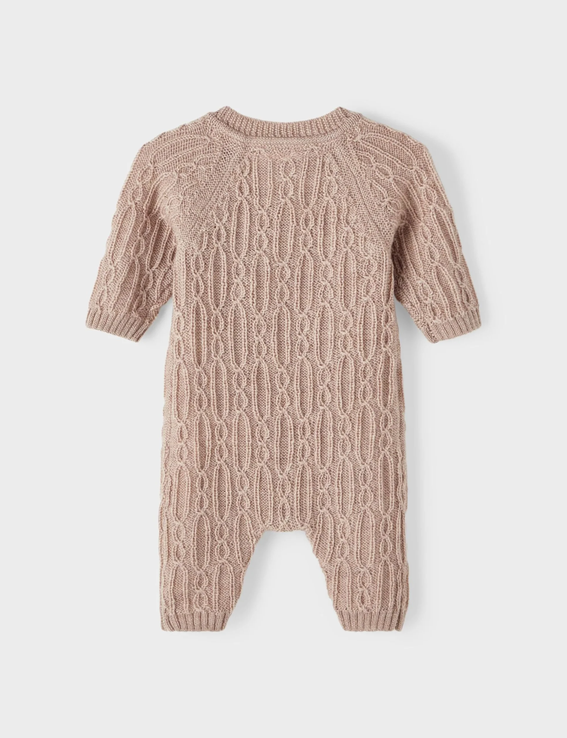 NAME IT Nbfwrilla Wool Ls Knit Suit XXIII kombinezon dla dziewczynek, Iron Gate, 74