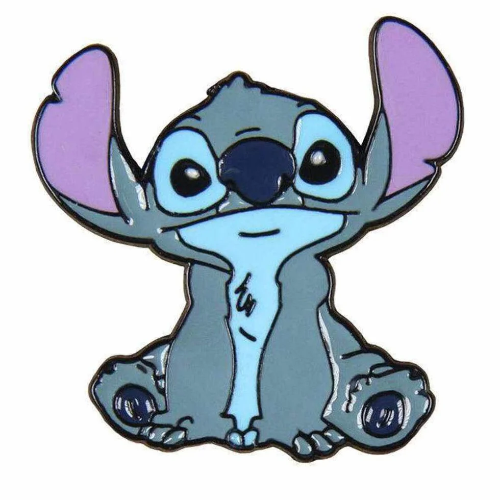 Włosie -Pin Metal Disney Stitch, Extra Large, Żywica, Cyrkon Cubic