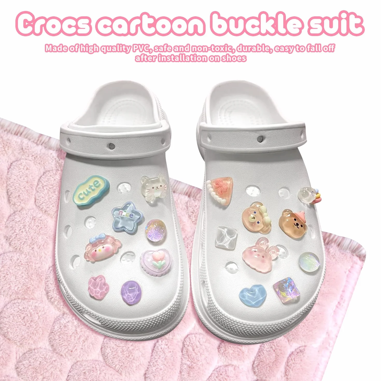 Zawieszka do Crocs, 26 sztuk zrób to sam zawieszki do butów, kreskówkowe zawieszki do butów, ozdobne szpilki, wiele stylów, kolorowe zawieszki do butów dla dziewczyn, kobiet, dorosłych