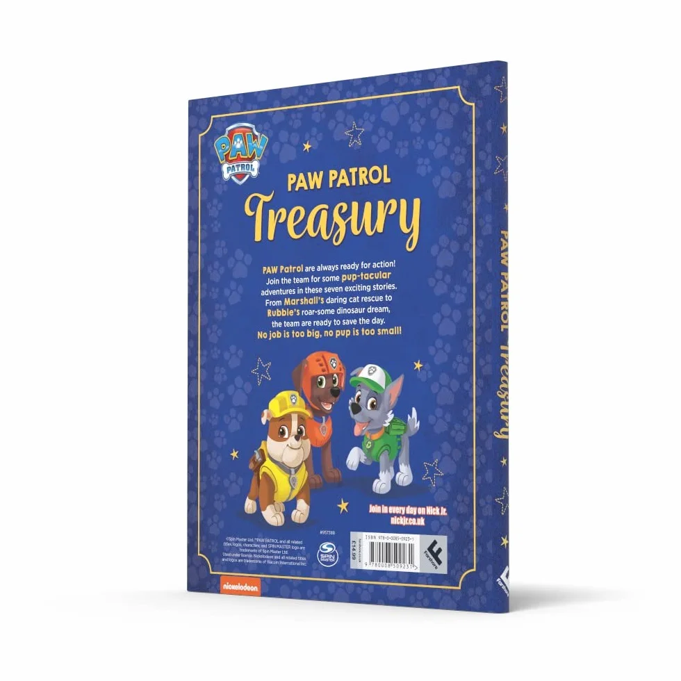 PAW Patrol Treasury: Illustrated Story Collection Gift Book for children aged 2, 3, 4, 5 based on the Nickelodeon TV Series
