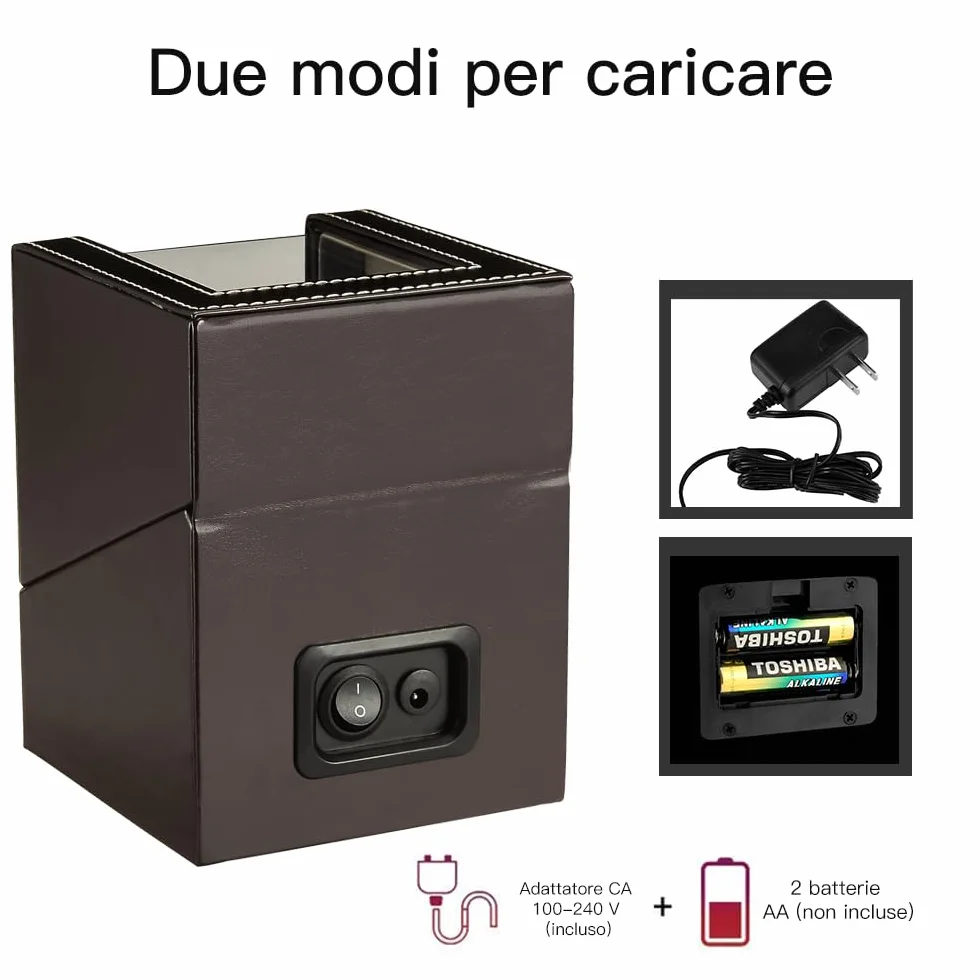 Automatyczny mechanizm zegarmistrzowski, luksusowy zegarek, obudowa zegarka z cichym silnikiem, zasilanie bateryjne lub zasilacz sieciowy, Braun-mps, Elegancki