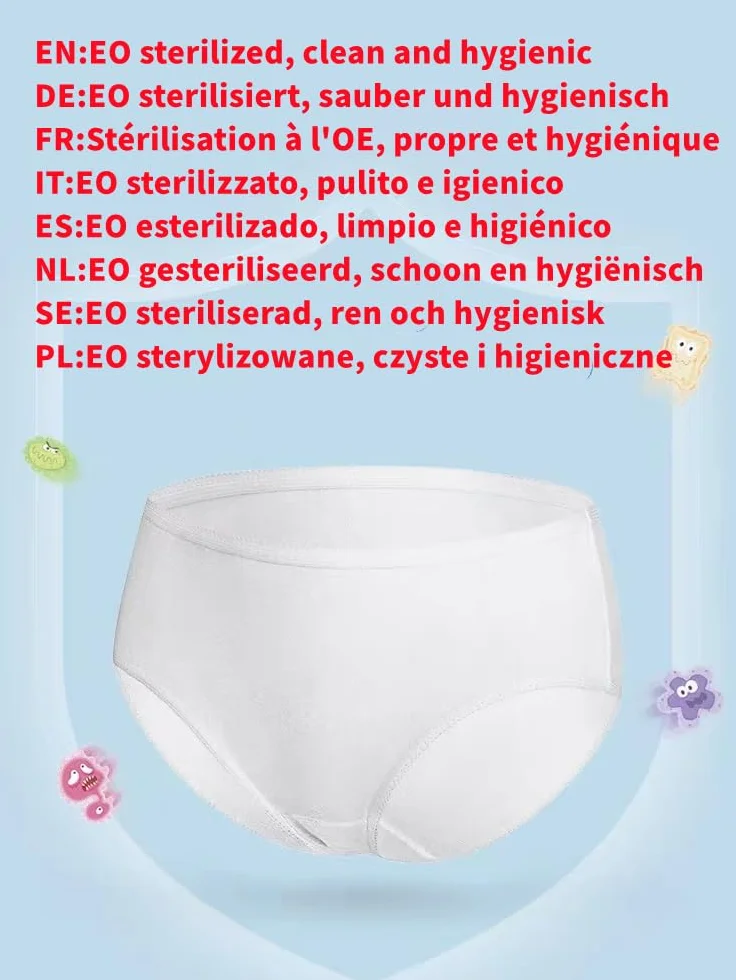 8 sztuk damskich majtek jednorazowych, z czystej bawełny, jednorazowe majtki, do szpitala, dla kobiet w ciąży, na poranne, do połogu, na podróż, miesiączkę, masaż, SPA, biały, XL
