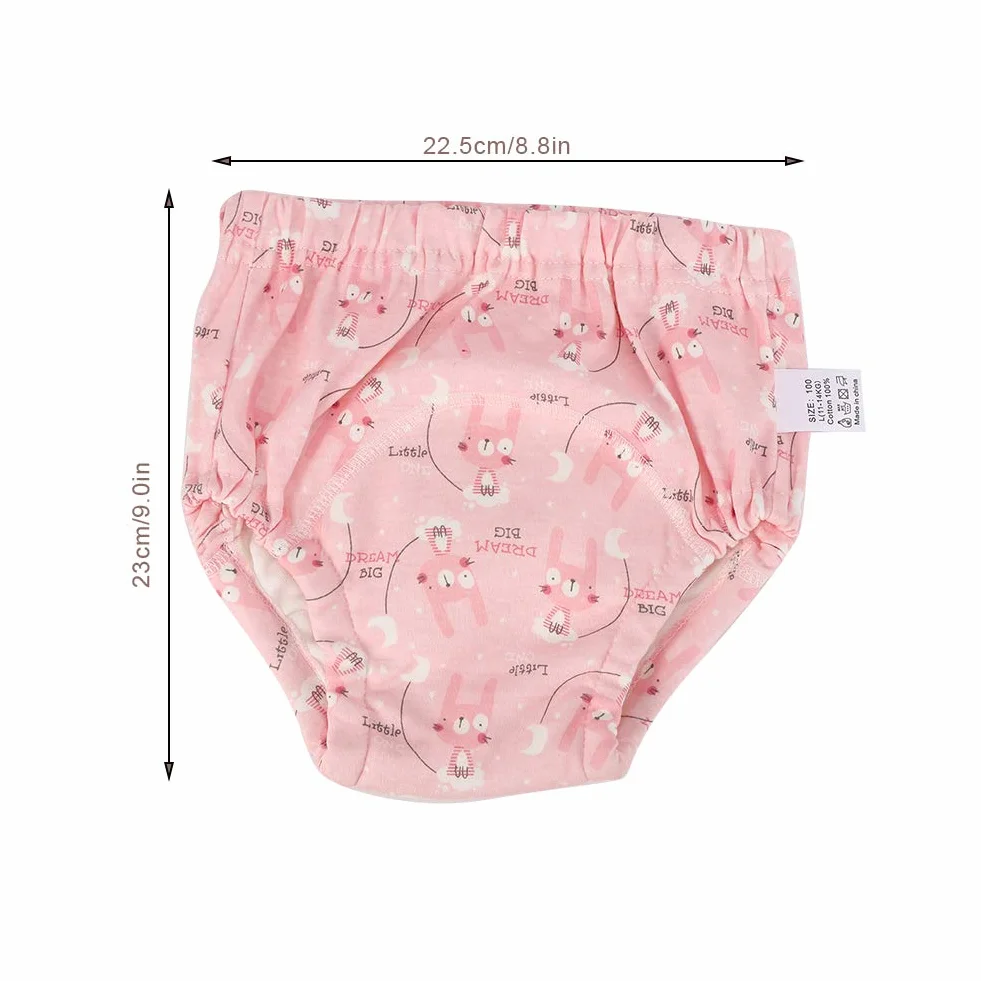 Spodnie treningowe dla dzieci, 2 szt. Bawełniane pieluchy treningowe Miękka bielizna Toaleta Pee Nocnik Spodnie treningowe dla chłopców dziewcząt (L-#1)