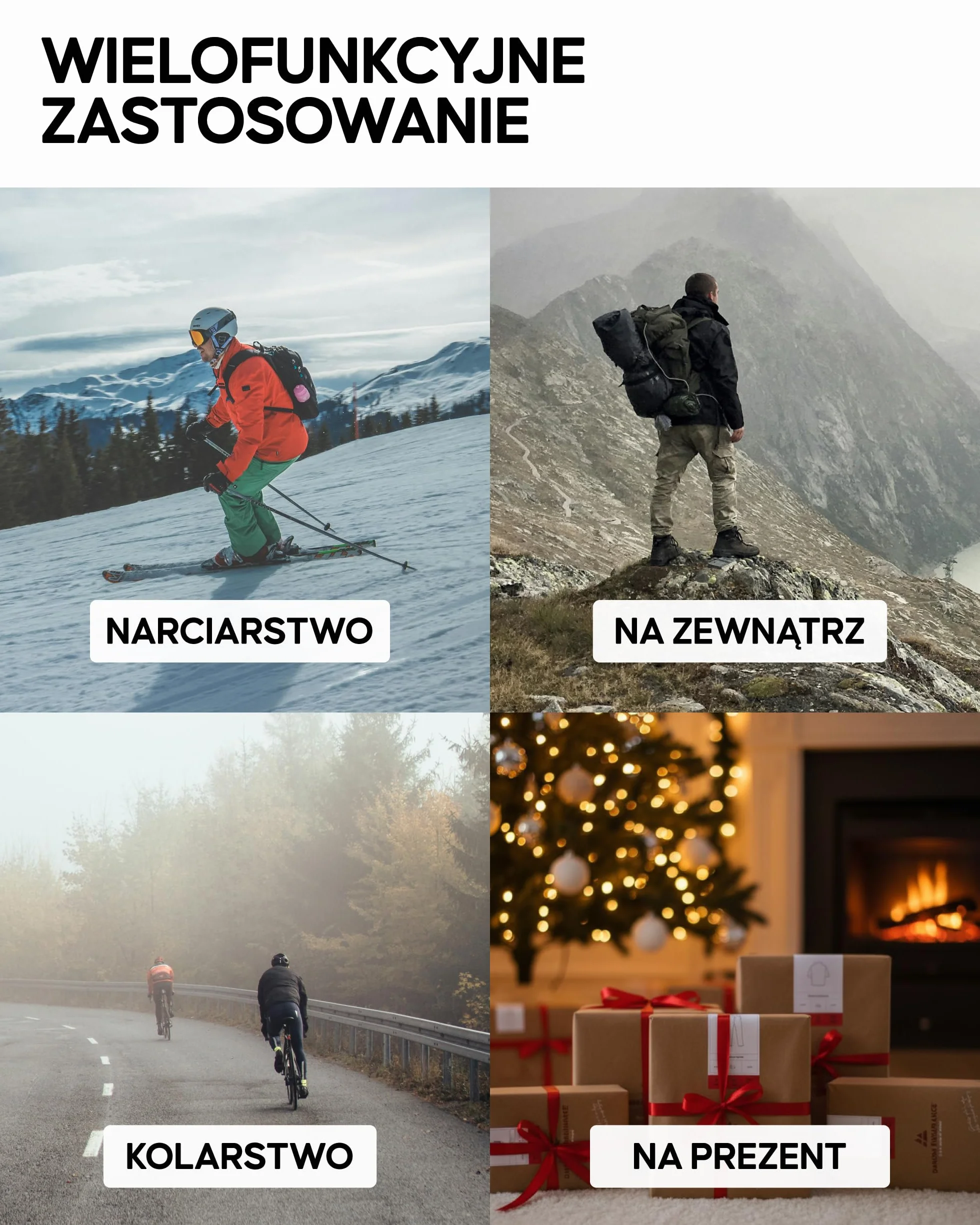 DANISH ENDURANCE Kominiarka 100% Wełna Merino, Lekka Balaklava z Osłoną Twarzy, Maska Narciarska, Unisex