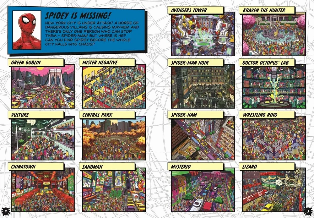 Where's Spidey?: A Marvel Spider-Man Search & Find Book