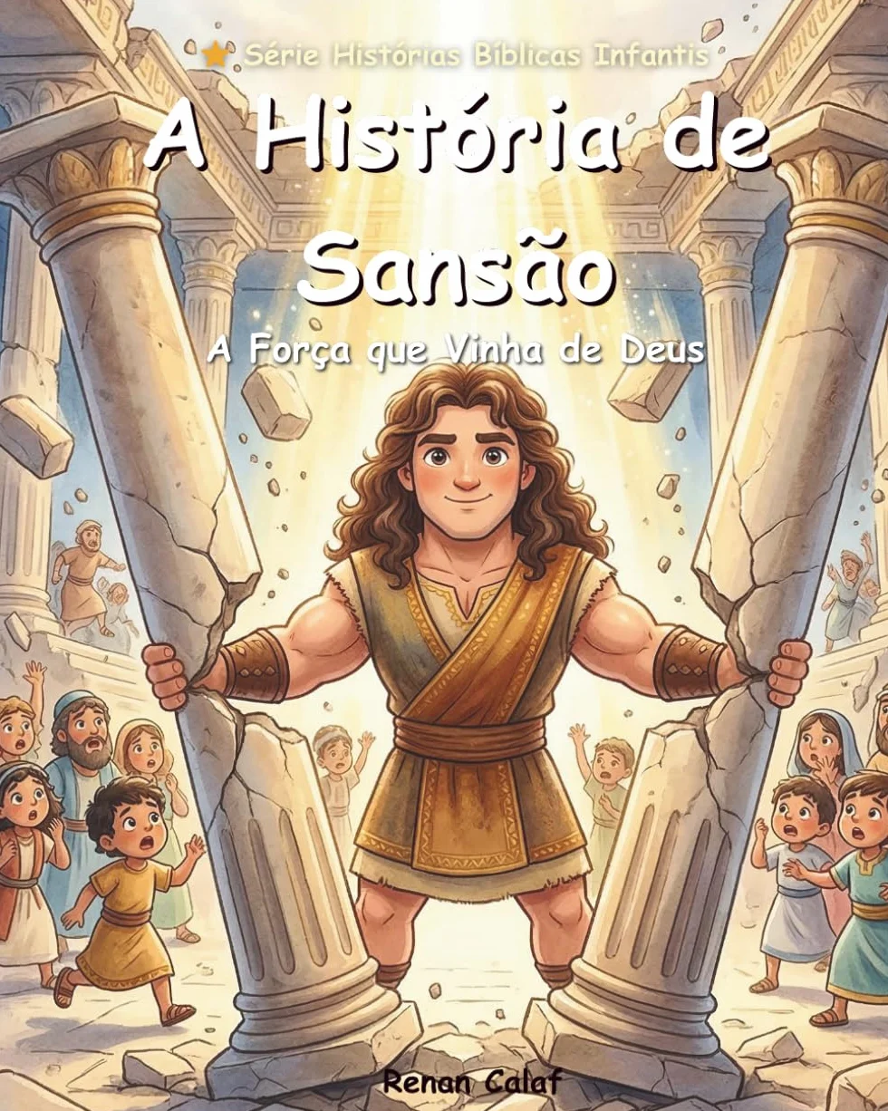 A História de Sansão: Livro Bíblico Infantil Sobre Força e Fé | Histórias da Bíblia Para Crianças