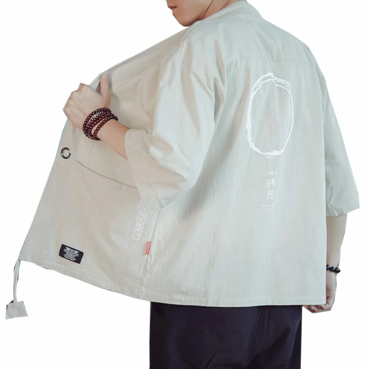Seidarise Męskie kimono tradycyjna japońska odzież męski kardigan Noragi kurtka Yukata płaszcz Haori