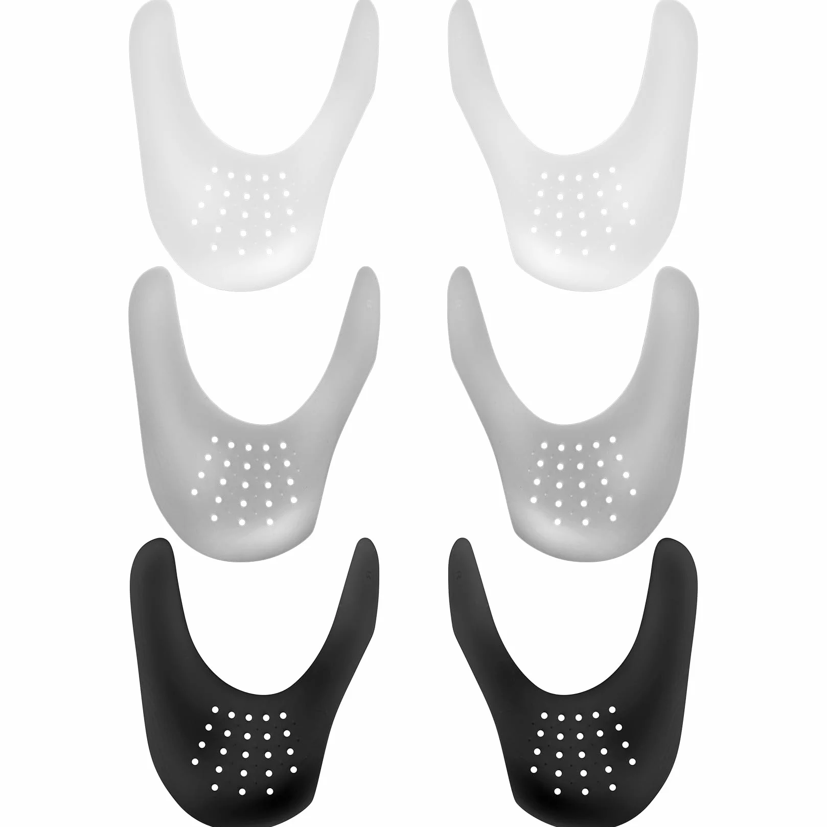 3 pary buty, ochrona przed zagnieceniami i zagięciami