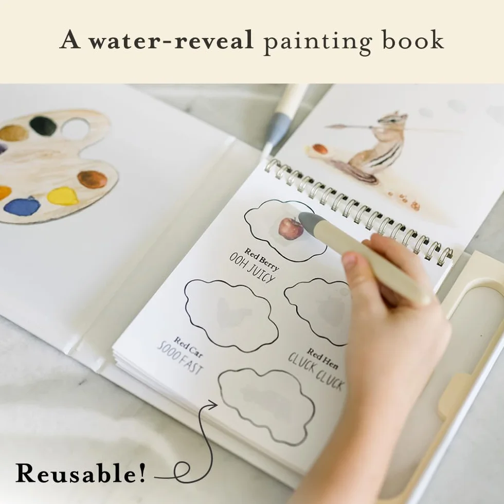 Wishy Washy (Water Reveal Edition): A Reusable Water Reveal Activity Book Teaching First Words and Colors: 14