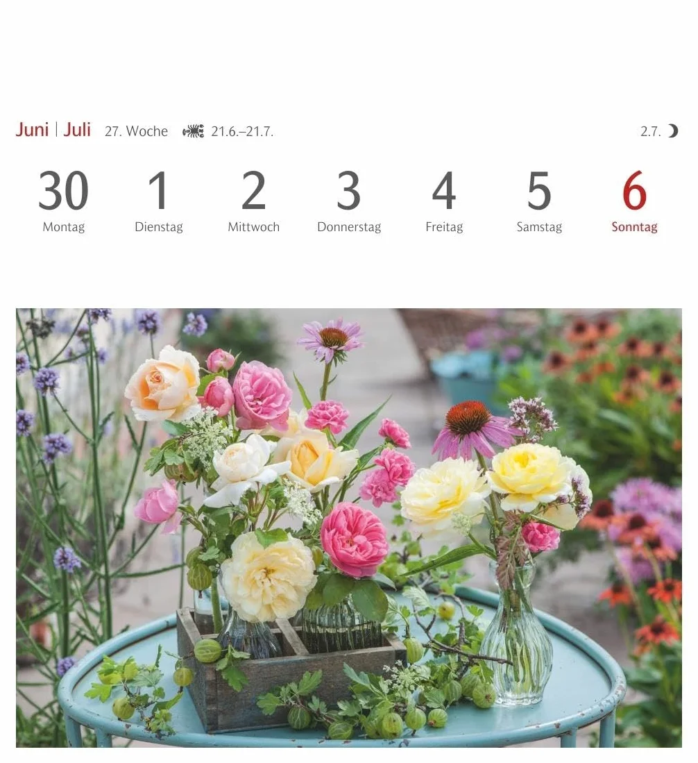 Blumenpracht Postkartenkalender 2025 - Wochenkalender mit 53 Postkarten: Kalender mit 53 traumhaften Fotos von Blumensträußen und Blüten. Blumen-Kalender 2025 mit Postkarten