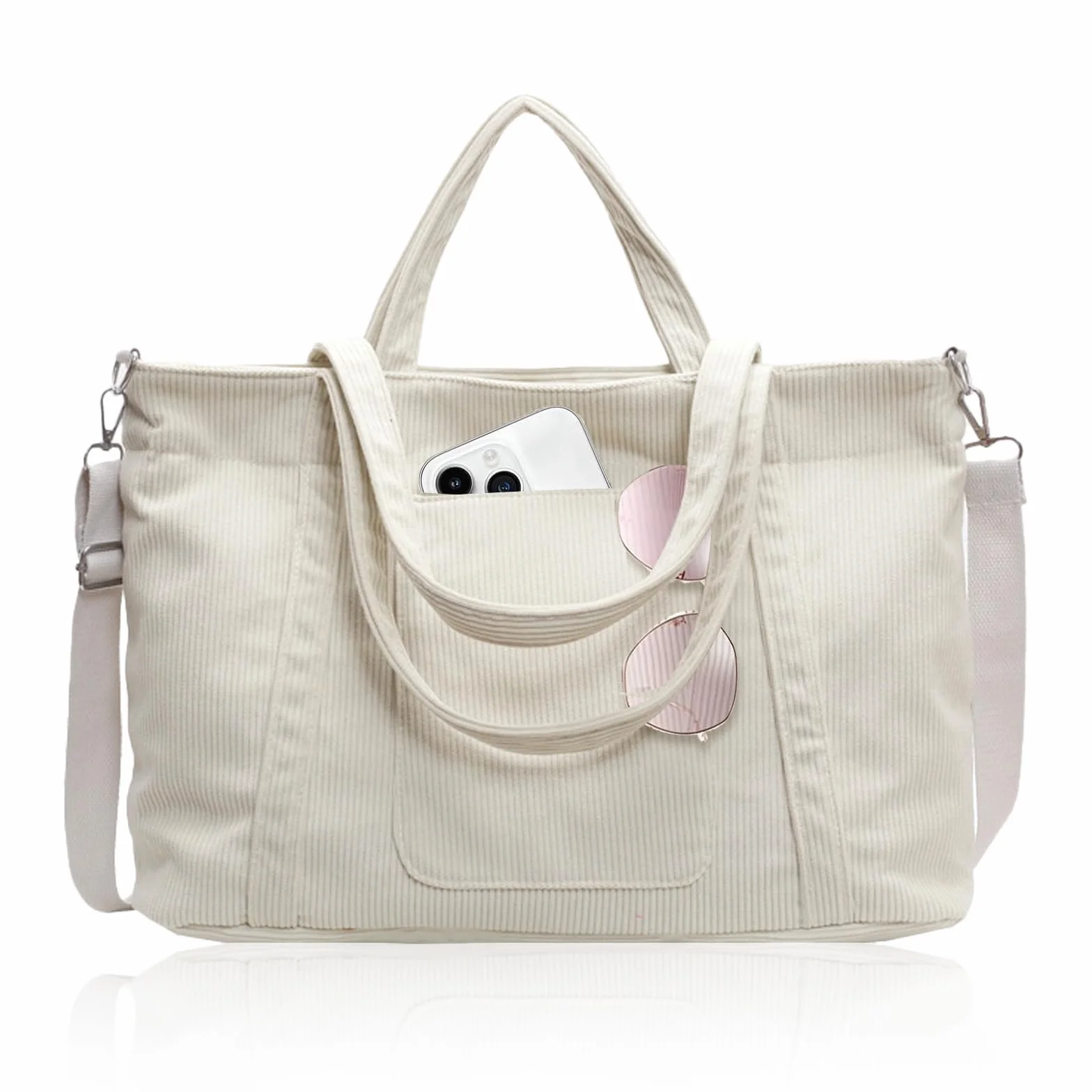 Torba plażowa, torba robocza, torba damska, torba Tote Bag, zaprojektowana do transportu codziennych przyborów, nadaje się do pracy w drodze do pracy, na zakupy, krótkie wycieczki i podobne