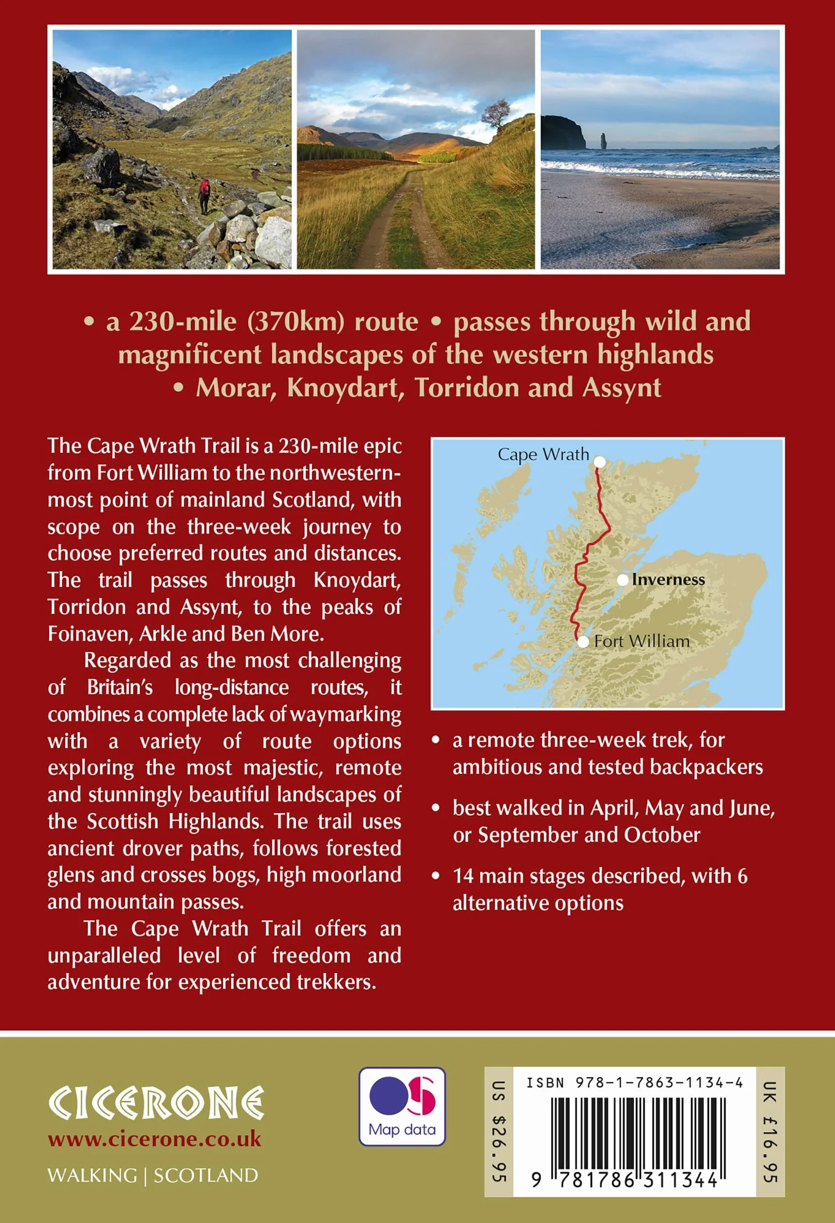 Walking the Cape Wrath Trail: Backpacking through the Scottish Highlands: Fort William to Cape Wrath