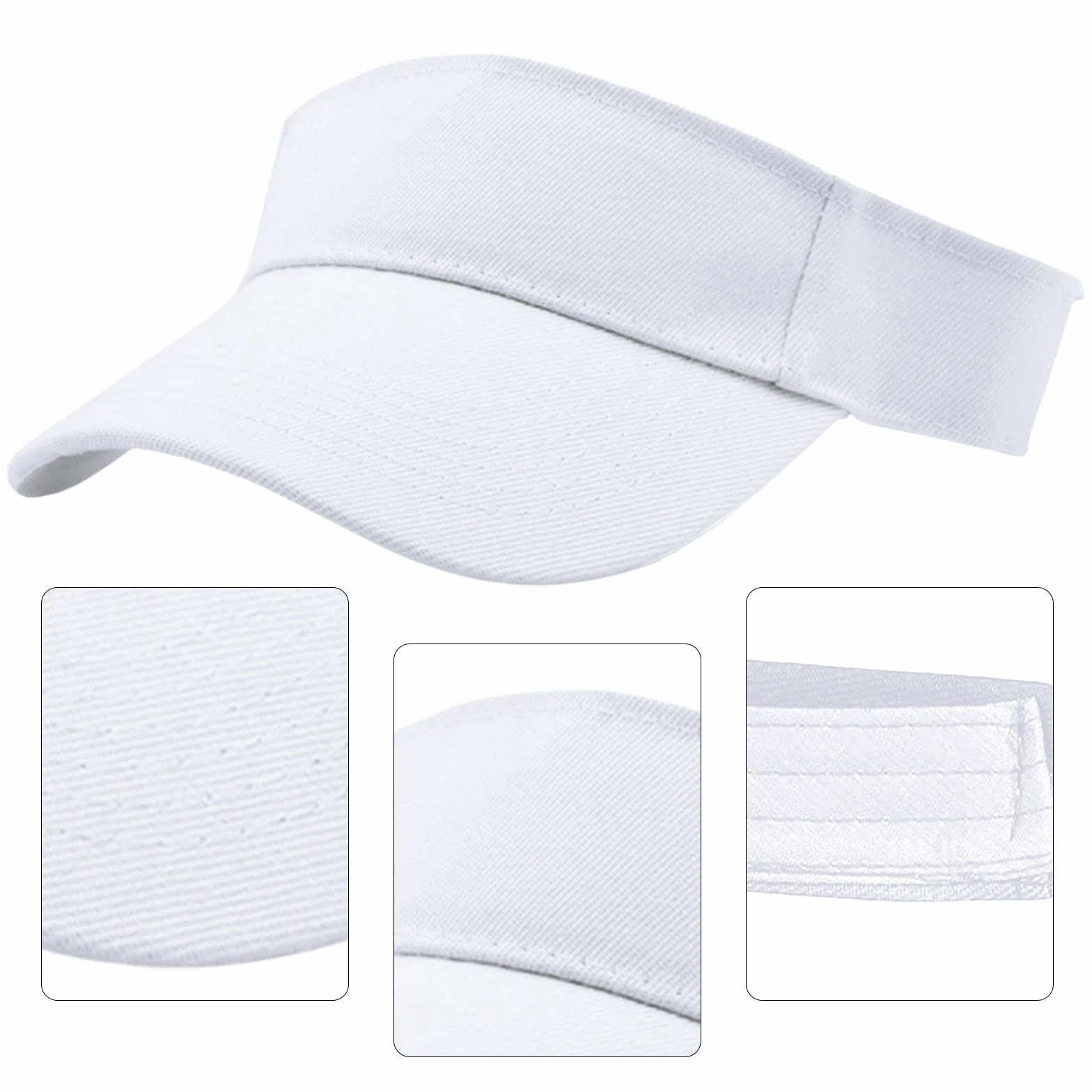 GWAWG 2 szt. czapka przeciwsłoneczna, daszek golfowy dla kobiet, damska czapka z daszkiem w kucyk, sportowa czapka outdoorowa, gładka, regulowane czapki golfowe tenisowe dla mężczyzn czarna, Czarny