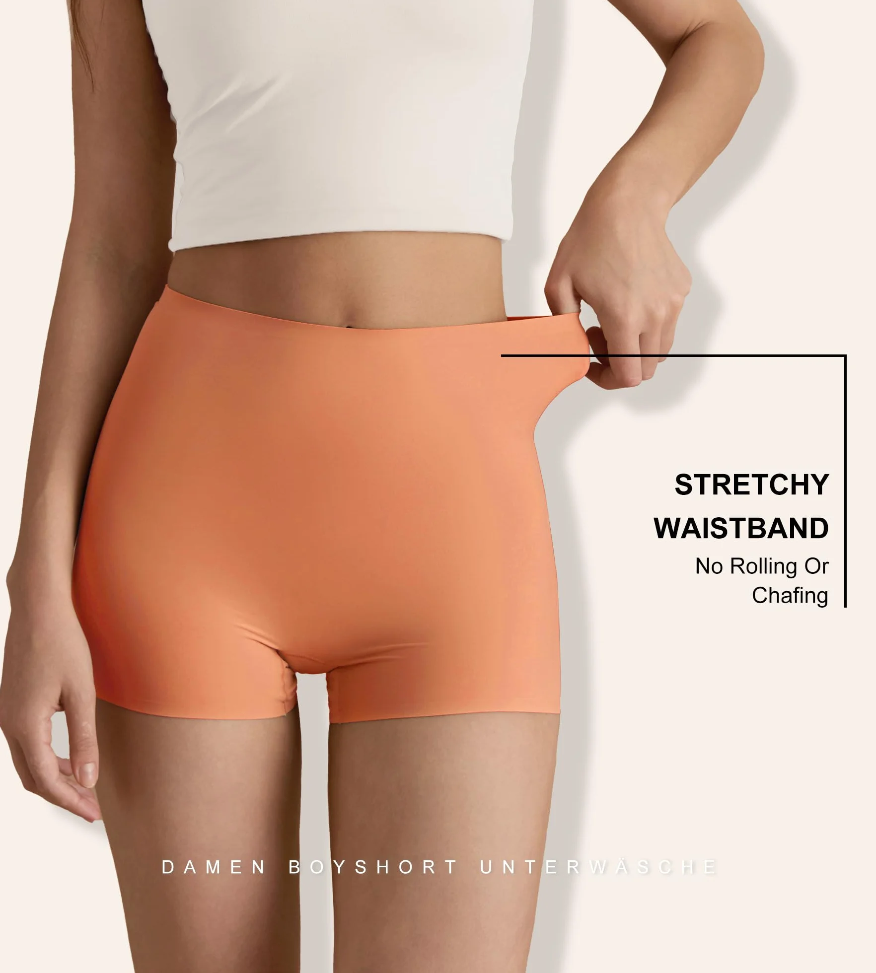 SHARICCA Damskie szorty rowerowe majtki hotpants krótkie spodnie wysoka talia, bokserki z wiskozy