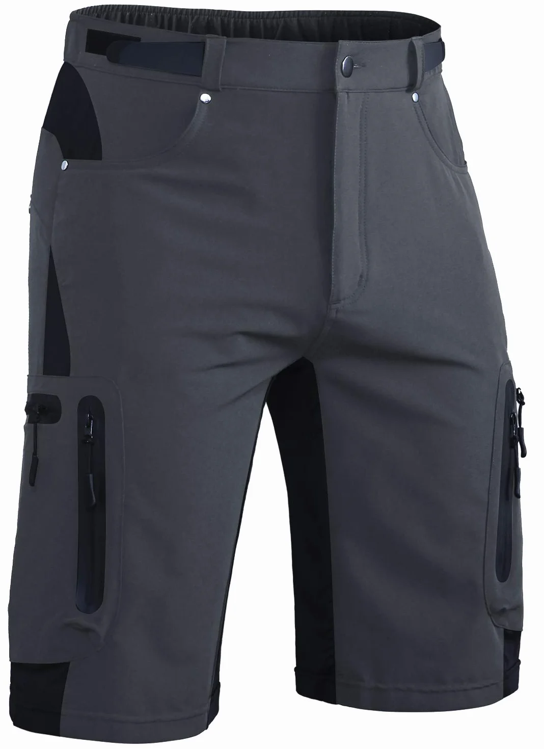 Hiauspor Mens Hiking Cargo Shorts Lightweight Water-Resistant Quick Dry Stretch for Casual Golf Fishing Tactical Bike Outdoor (Dark Grey, X-Large)