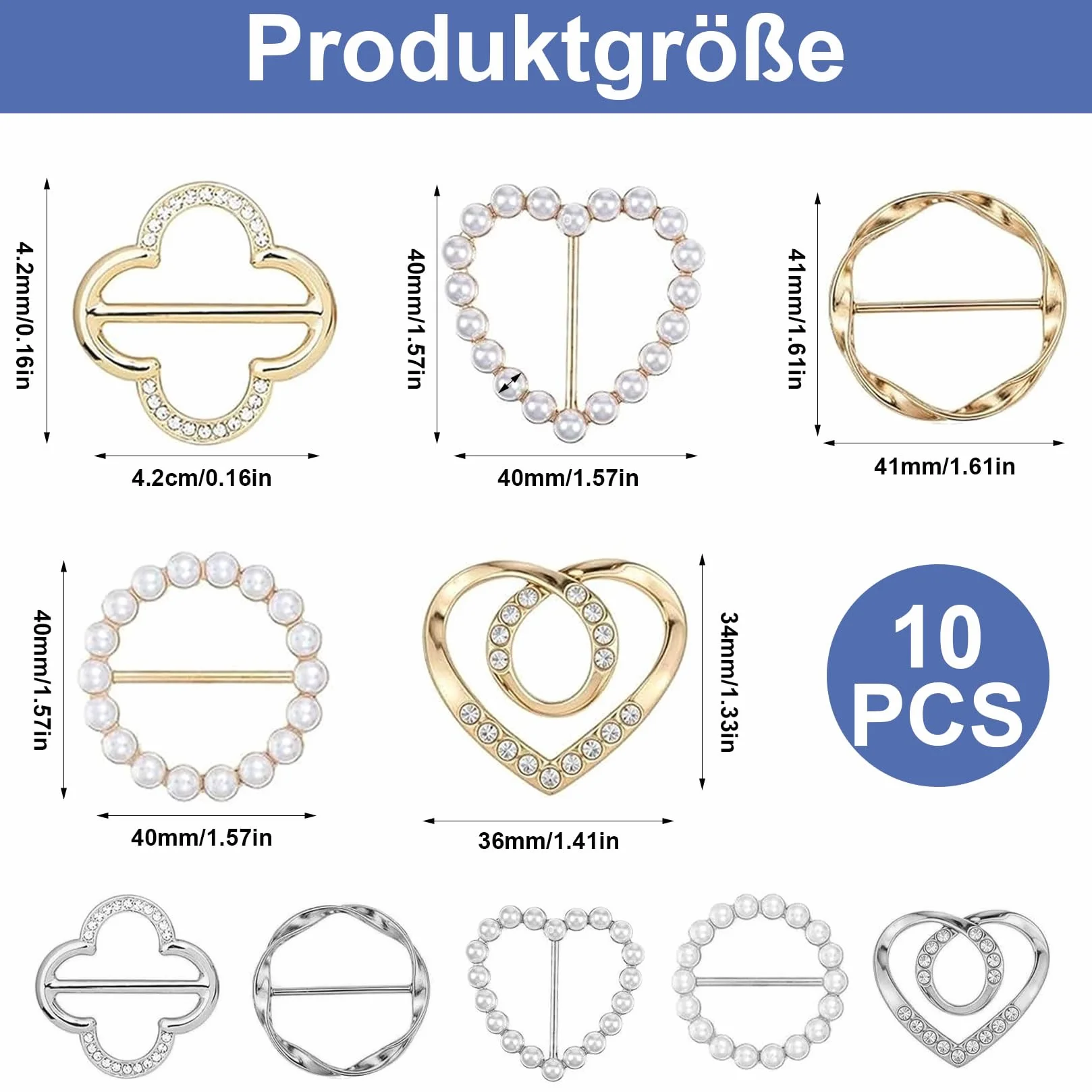10 sztuk damskich metalowych sprzączek do paska i zapięć, metalowe spinki do koszuli, spinacze do krawata, do sukienki, pierścionków, okrągłego obszycia, koszuli, spinek do krawata, do ubrań, szalika