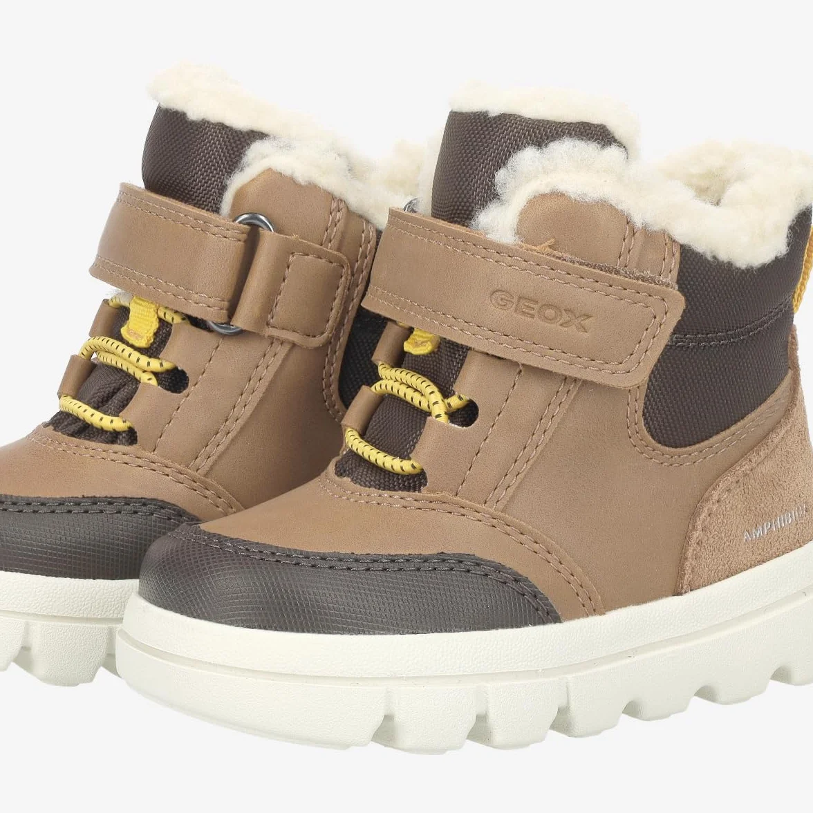 Geox Niemowlęta chłopcy B WILLABOOM Boy B AB Ankle Boot, Tobacco/DK Brown, 23 EU, Tobacco Dk Brown, 23 EU