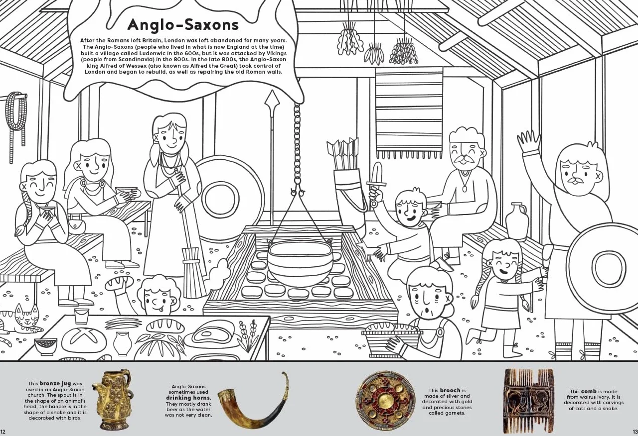 British Museum: Around the World Colouring: London Through the Ages