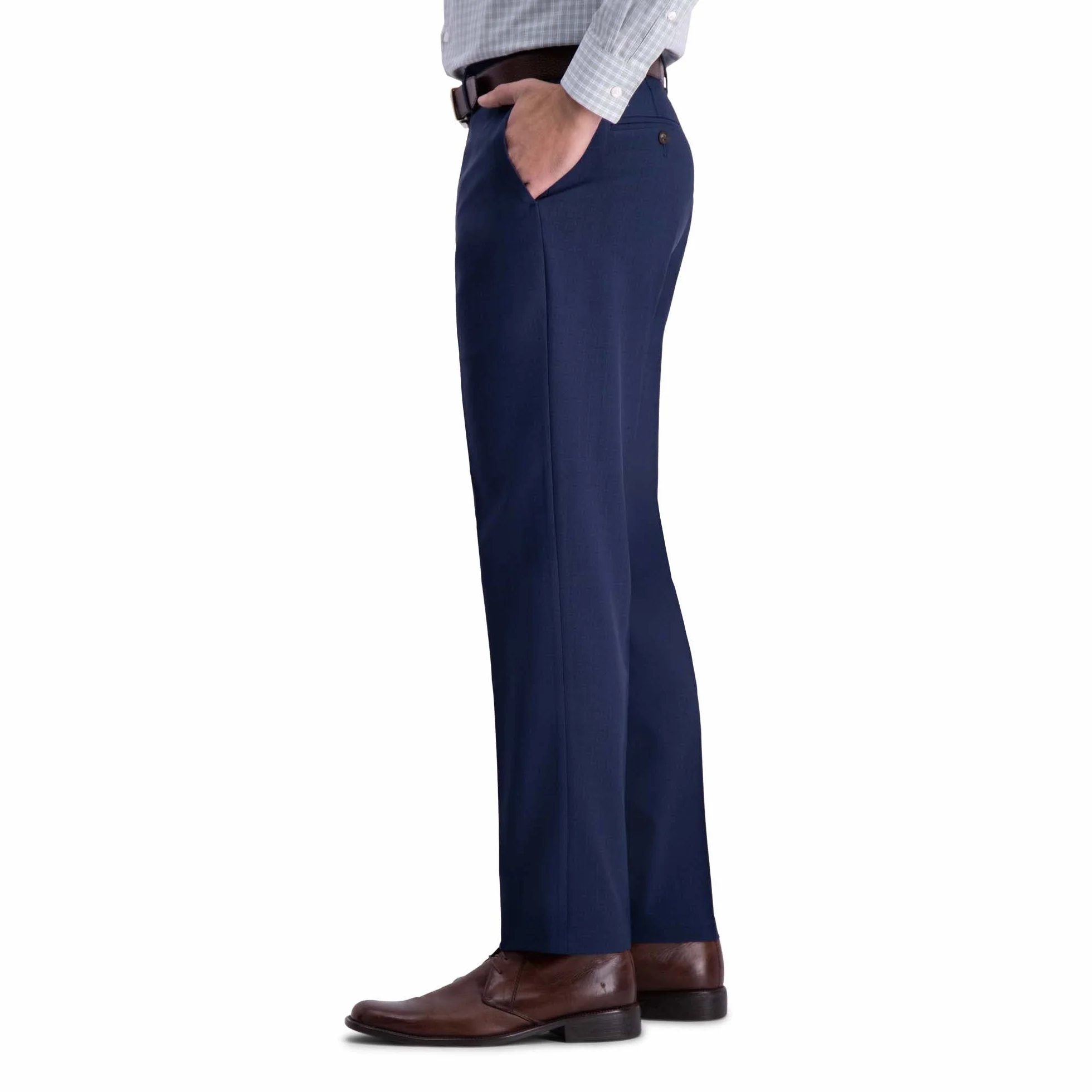 Haggar Premium Comfort Dress Pant-straight Fit Flat Front (Regular And Big & Tall Sizes) - Odzież — spodnie Mężczyźni