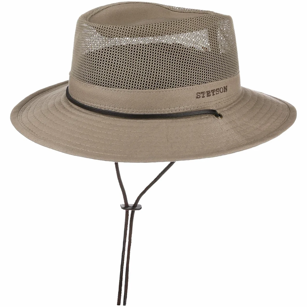 Stetson Kapelusz Safari TakaniKobiety/Mężczyźni - do trekkingu outdoorowy meshu Z paskiem na podbródek wiosna-lato jesień-zima Wiosna Lato