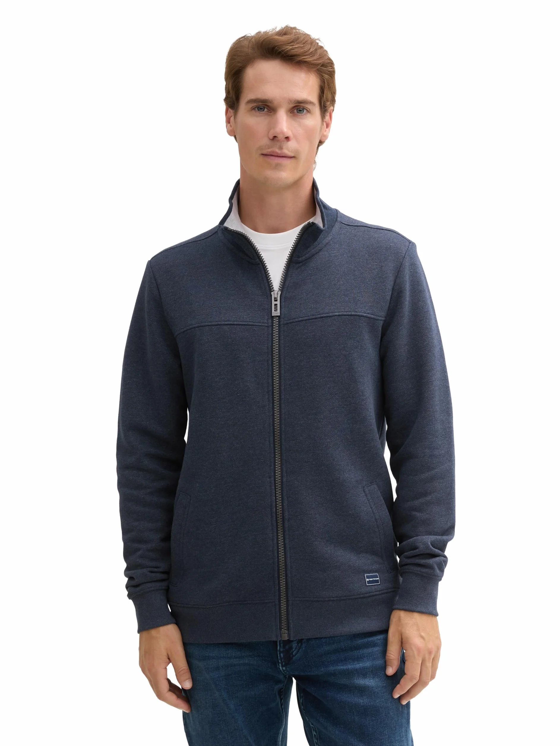 TOM TAILOR Męskie Bluza ze stójką