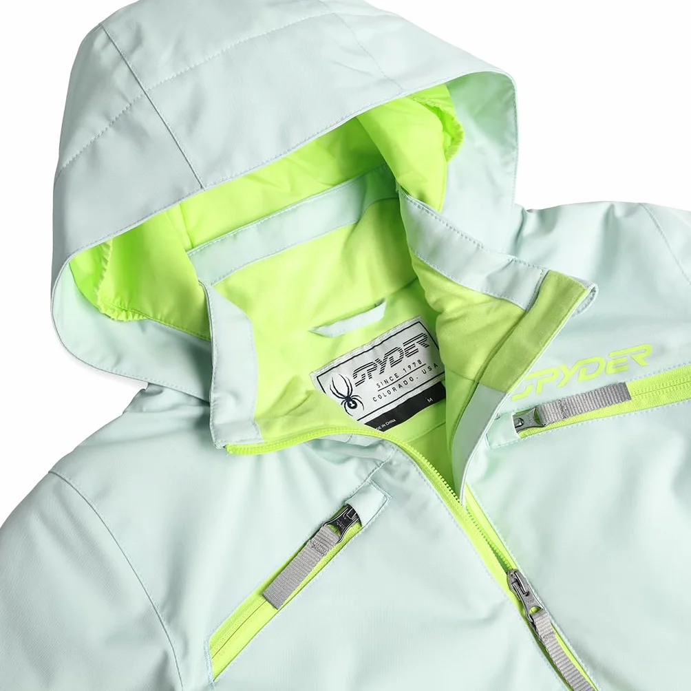 Spyder Dziewczęca ocieplana kurtka narciarska Camille, Wintergreen, XL