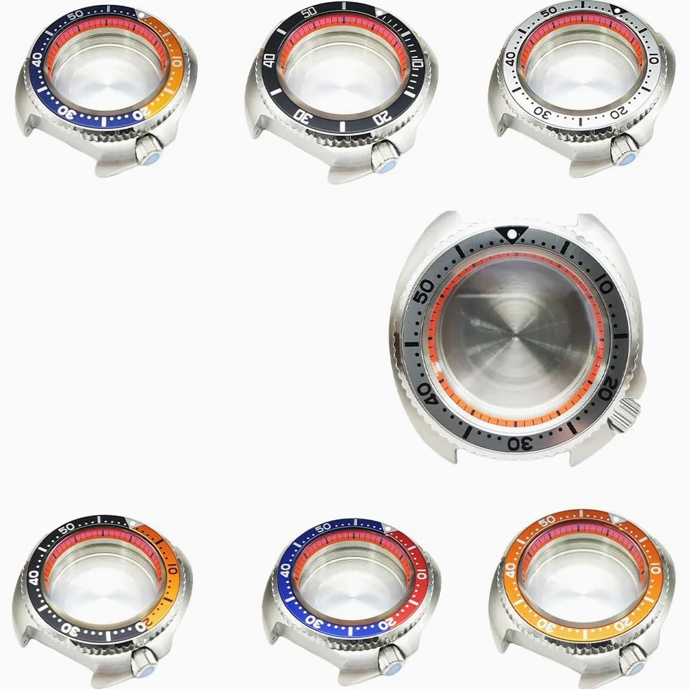 43,5mm Poduszka Koperta Zegarka Kit, 4.2 Korona Pasuje dla NH35 NH36 Mechanizm, Zamiennik Zegarek Modyfikacja Części dla Seiko Prospex Turtle
